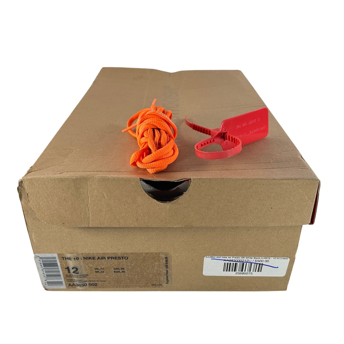 AA3830 002 Nike Air Presto Off-White Black [USED] - 12 M (Used3)