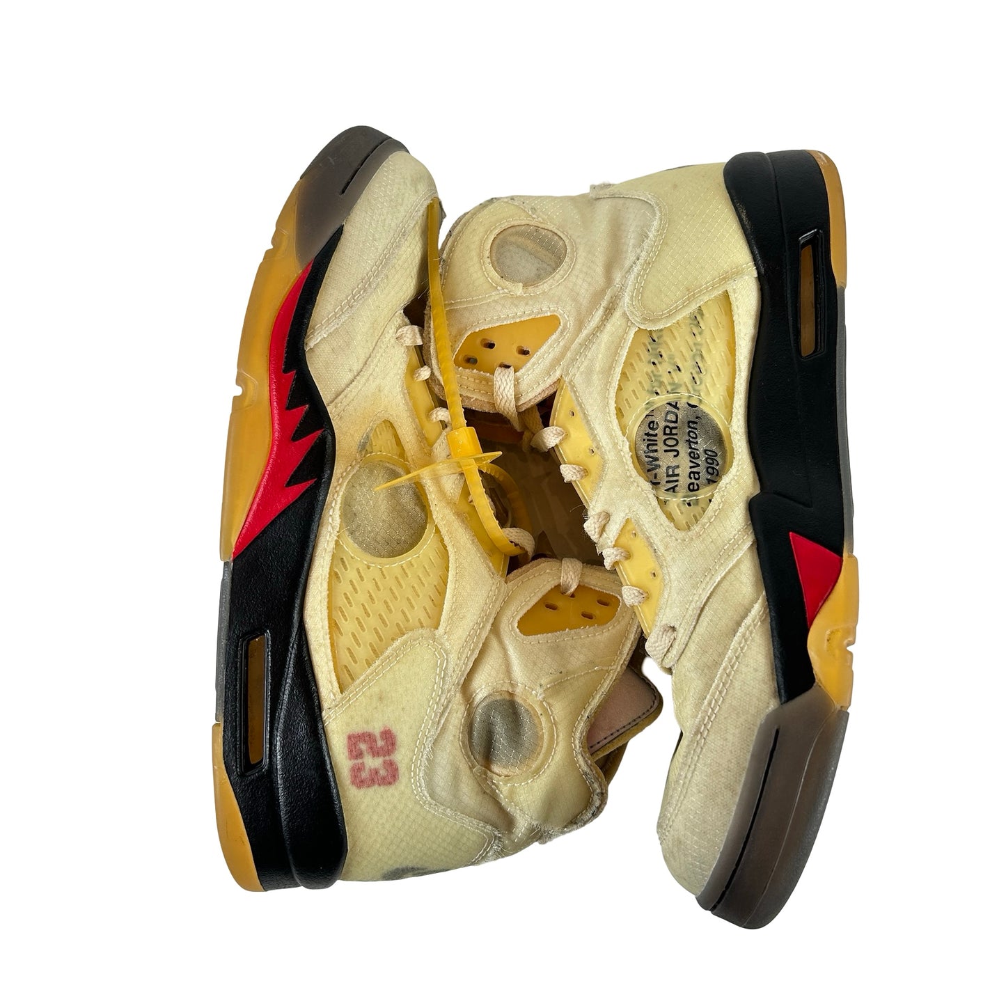 DH8565 100 Jordan 5 Off-White Sail [USED] - 12 M (Used2) (No Box2)