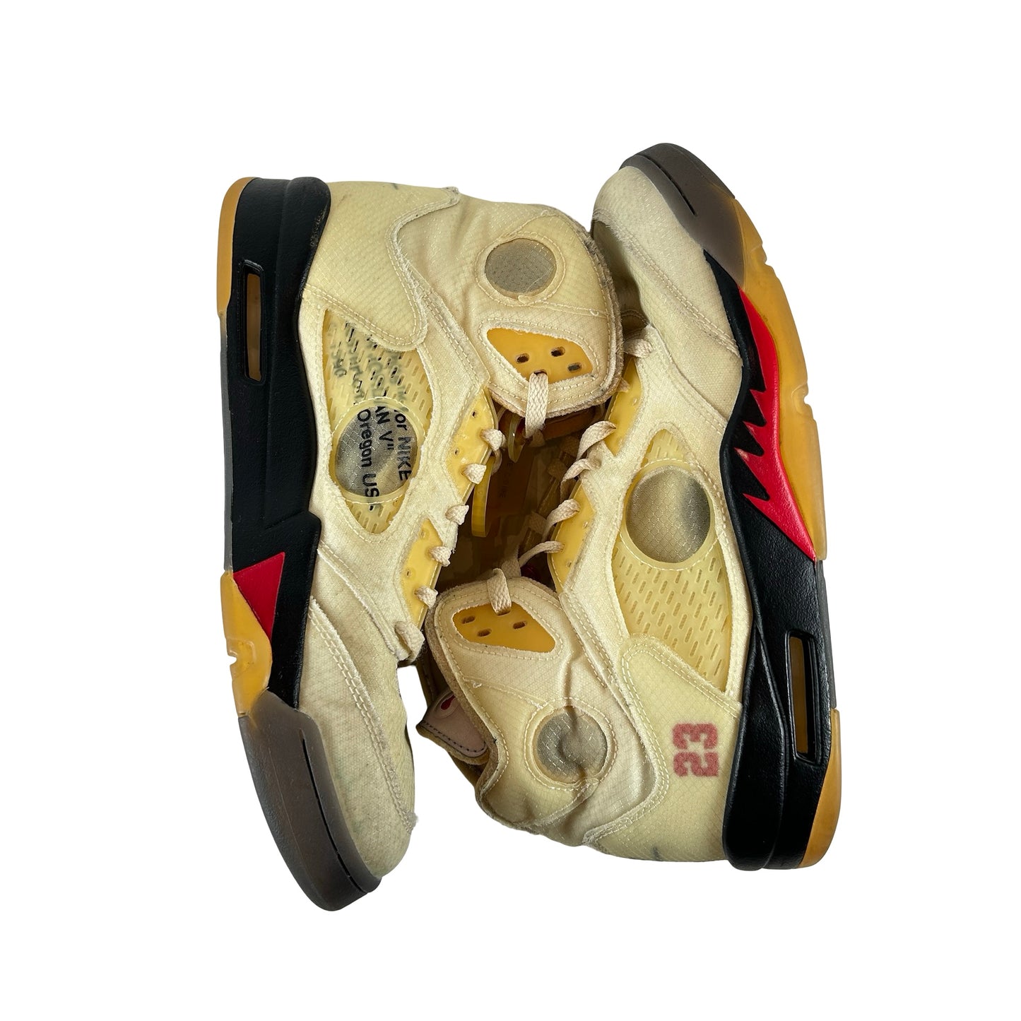 DH8565 100 Jordan 5 Off-White Sail [USED] - 12 M (Used2) (No Box2)