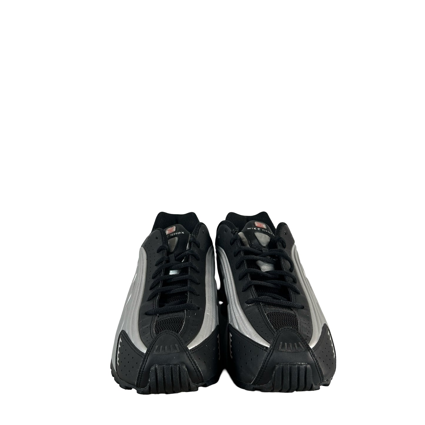 HQ1988 002 Nike Shox R4 Black Metallic Silver (2025) [USED] - 12 M (Used) (No Box)