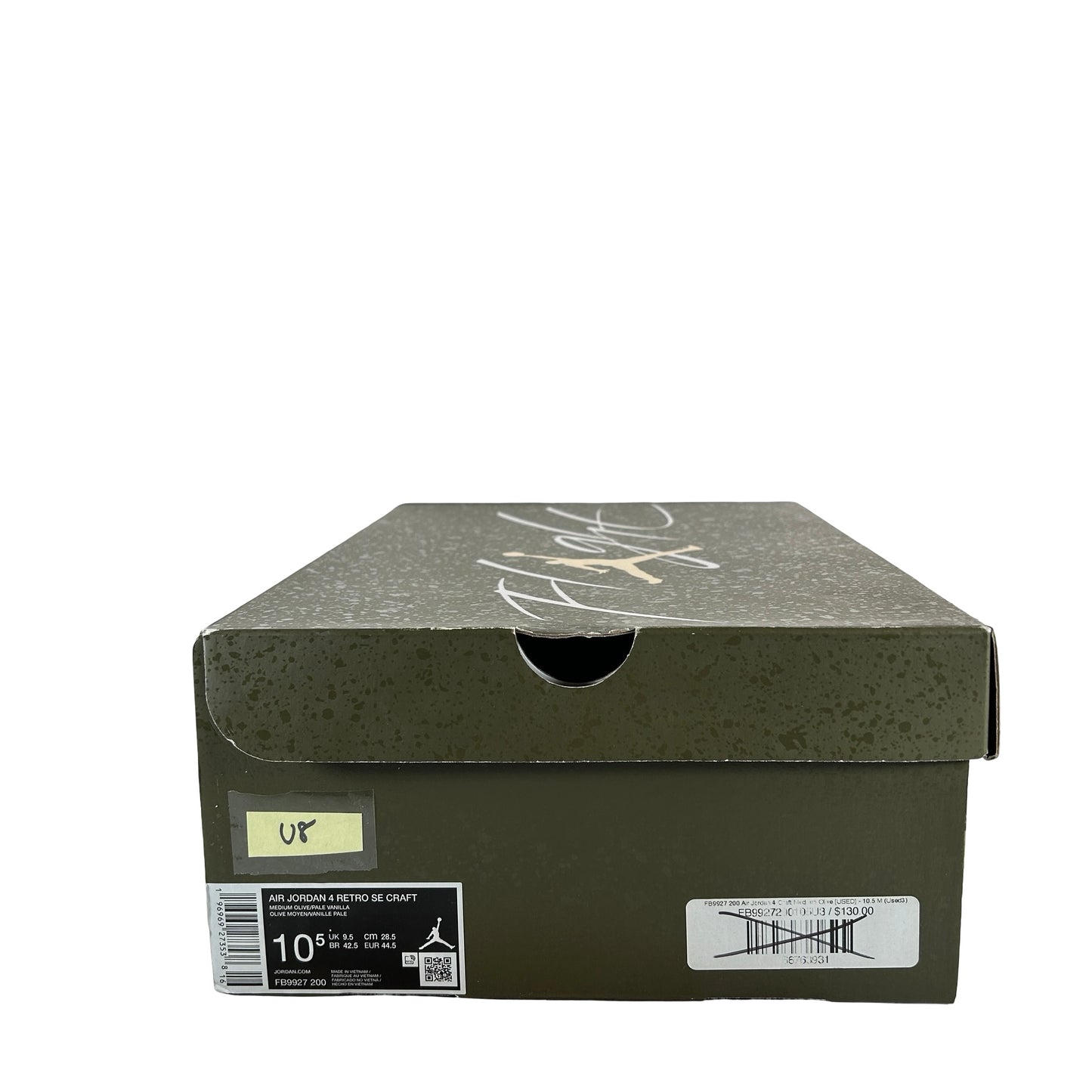 FB9927 200 Air Jordan 4 Craft Medium Olive [USED] - 10.5 M (Used8)