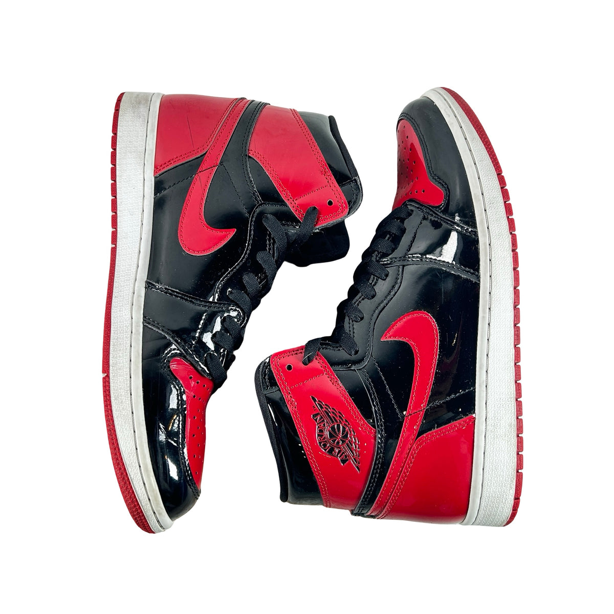 555088 063 Jordan 1 Retro High OG Patent Bred [USED] - 10 M (Used9)