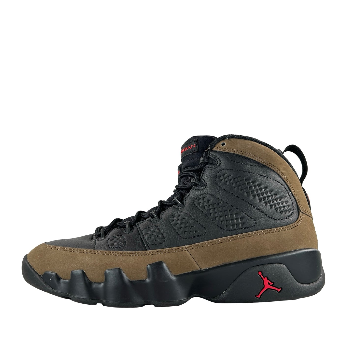HV4794 030 Air Jordan 9 Retro Olive (2024) [USED] - 9.5 M (Used3) (No Box3)
