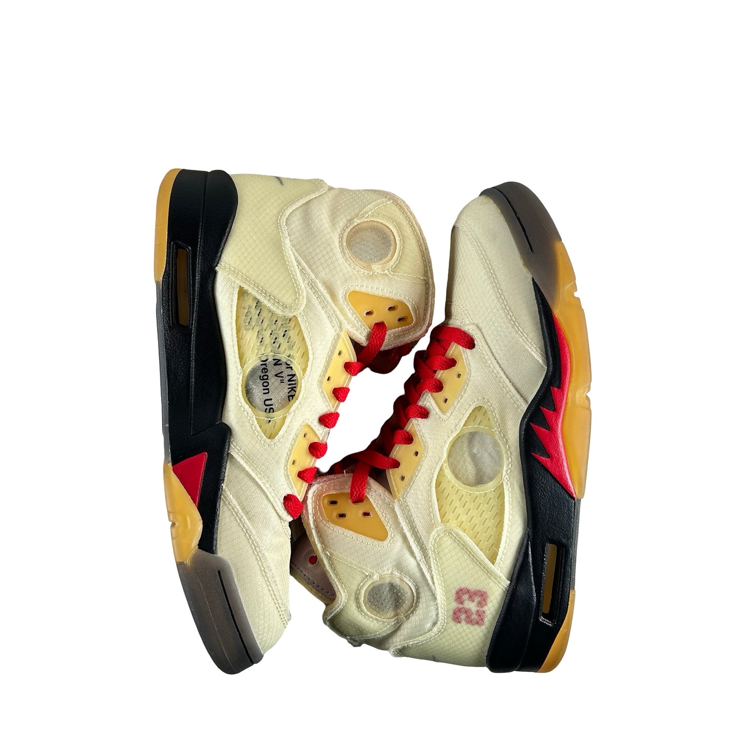 DH8565 100 Jordan 5 Off-White Sail [USED] - 8 M (Used2) (No Box2)