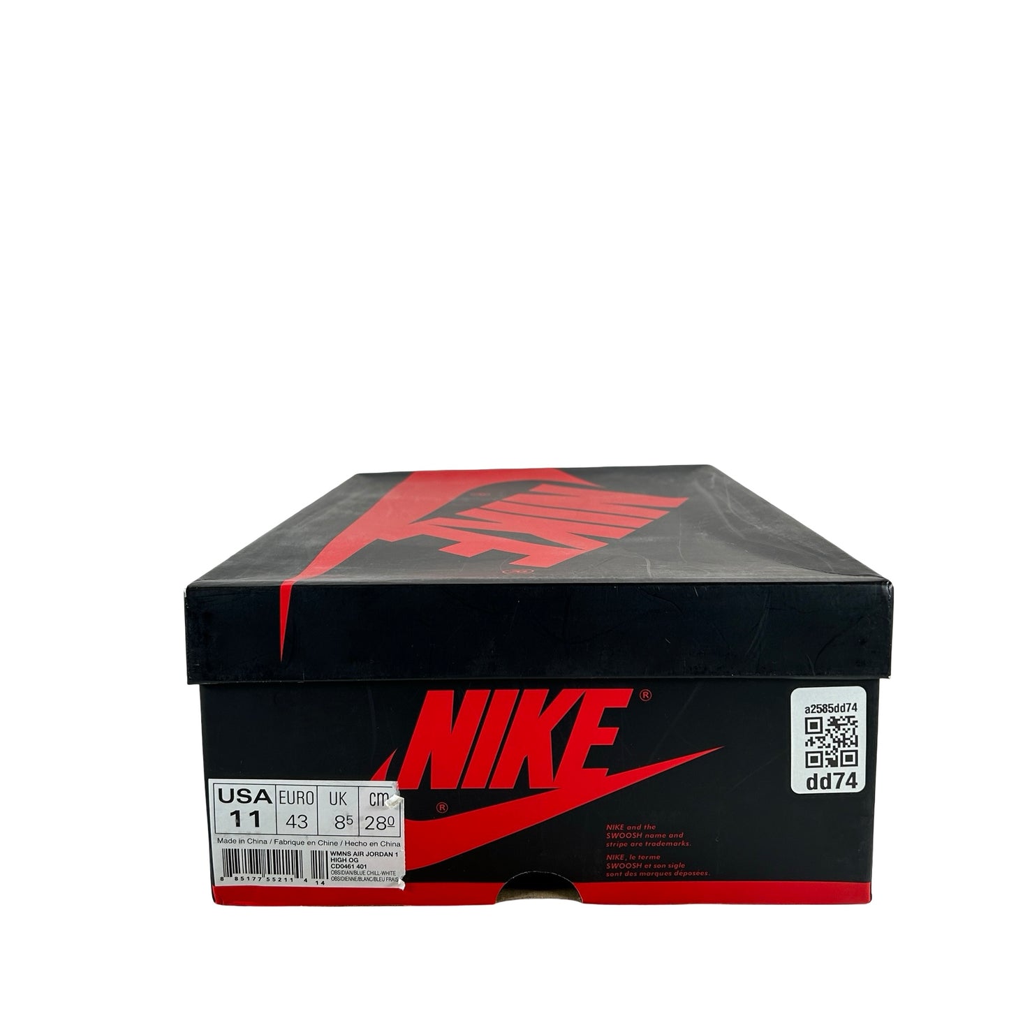 CD0461 401 Jordan 1 Retro High UNC Patent (Women's) [USED] - 11 W (Used)