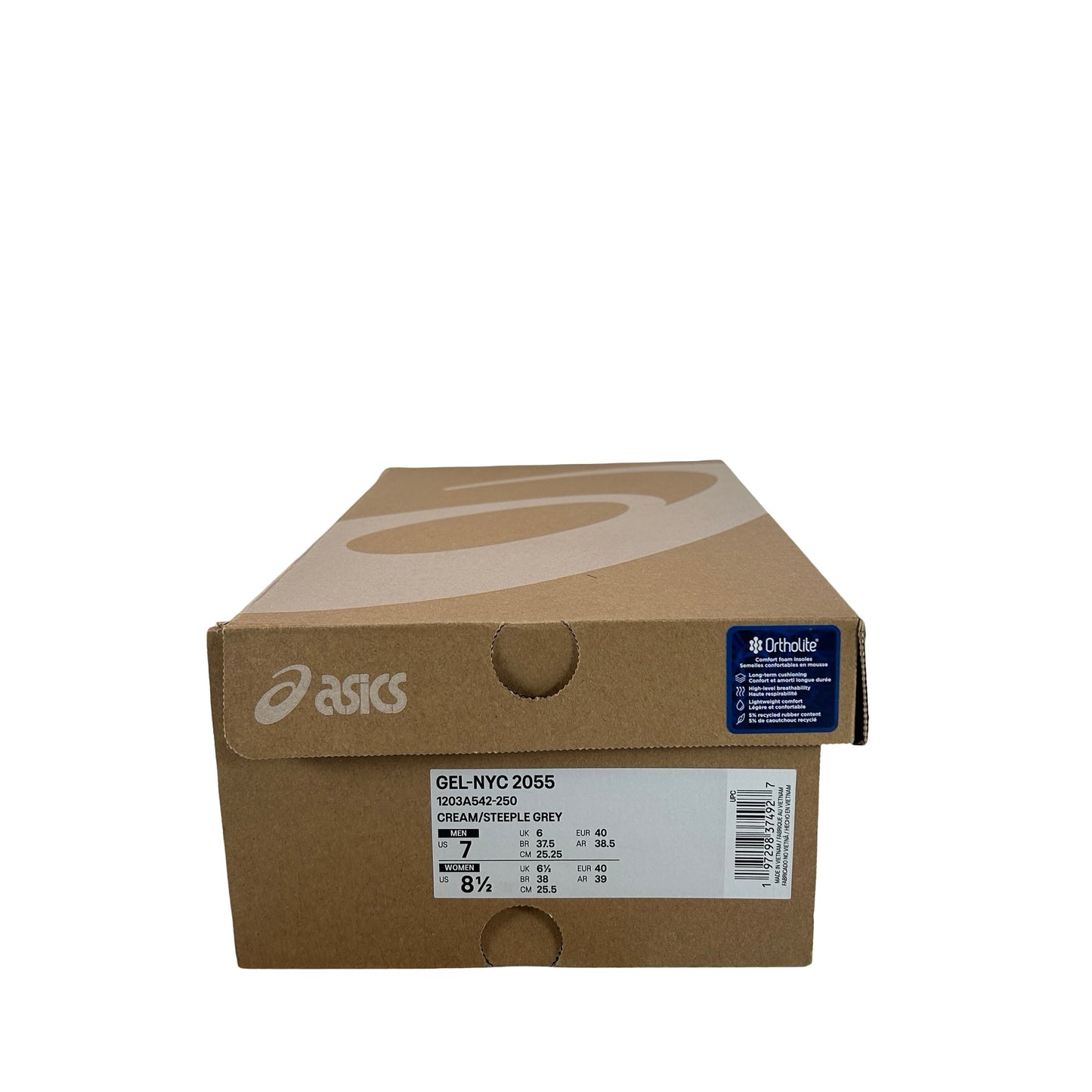 1203A542 250 ASICS Gel-NYC 2055 Cream Steel [USED] - 7 M (Used)