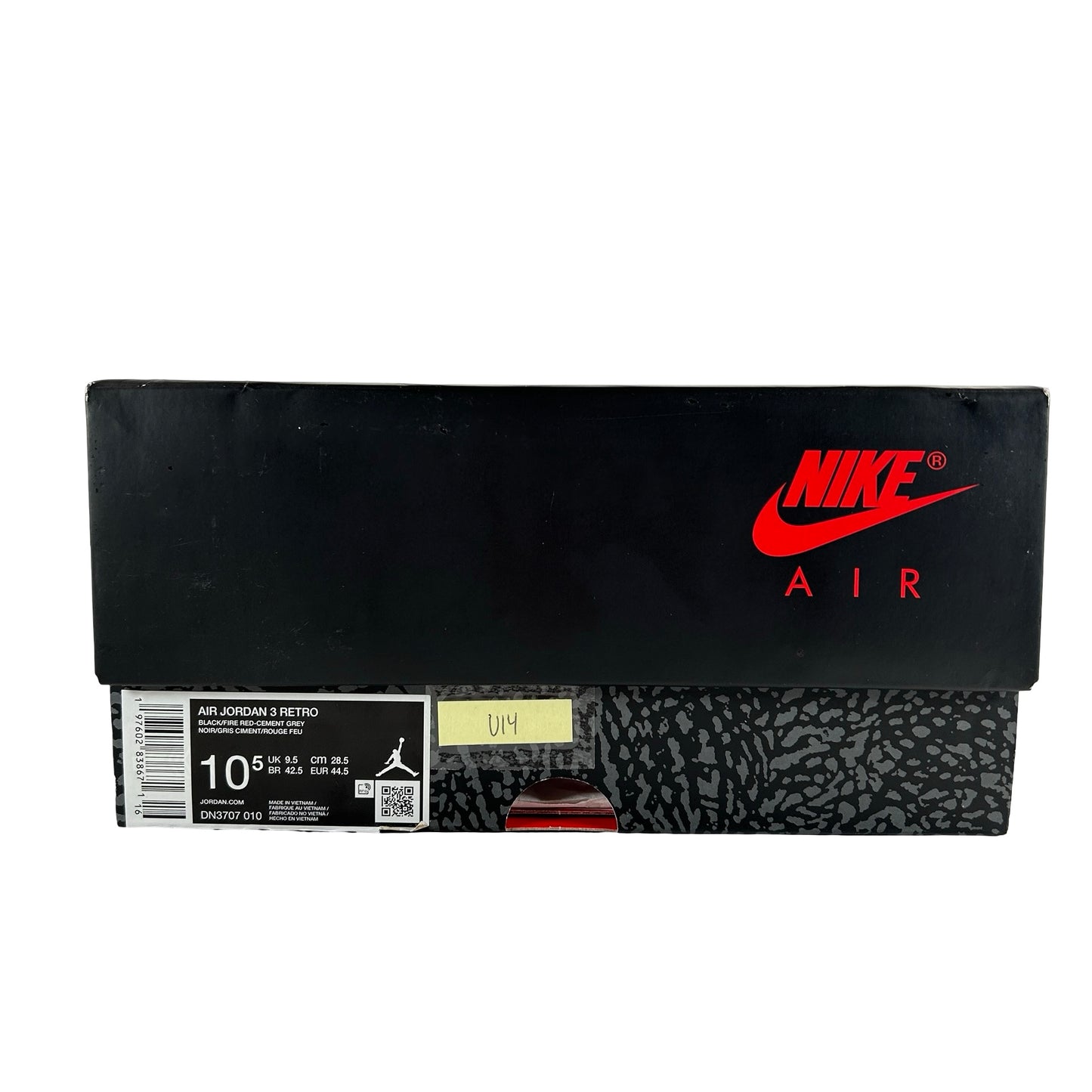 DN3707 010 Jordan 3 Retro OG Black Cement (2024) [USED] - 10.5 M (Used14)