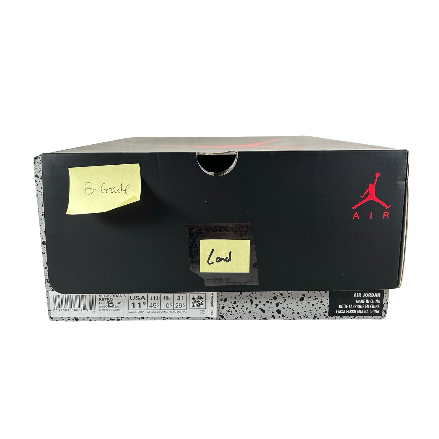 CT8529 106 Jordan 6 Retro Carmín
