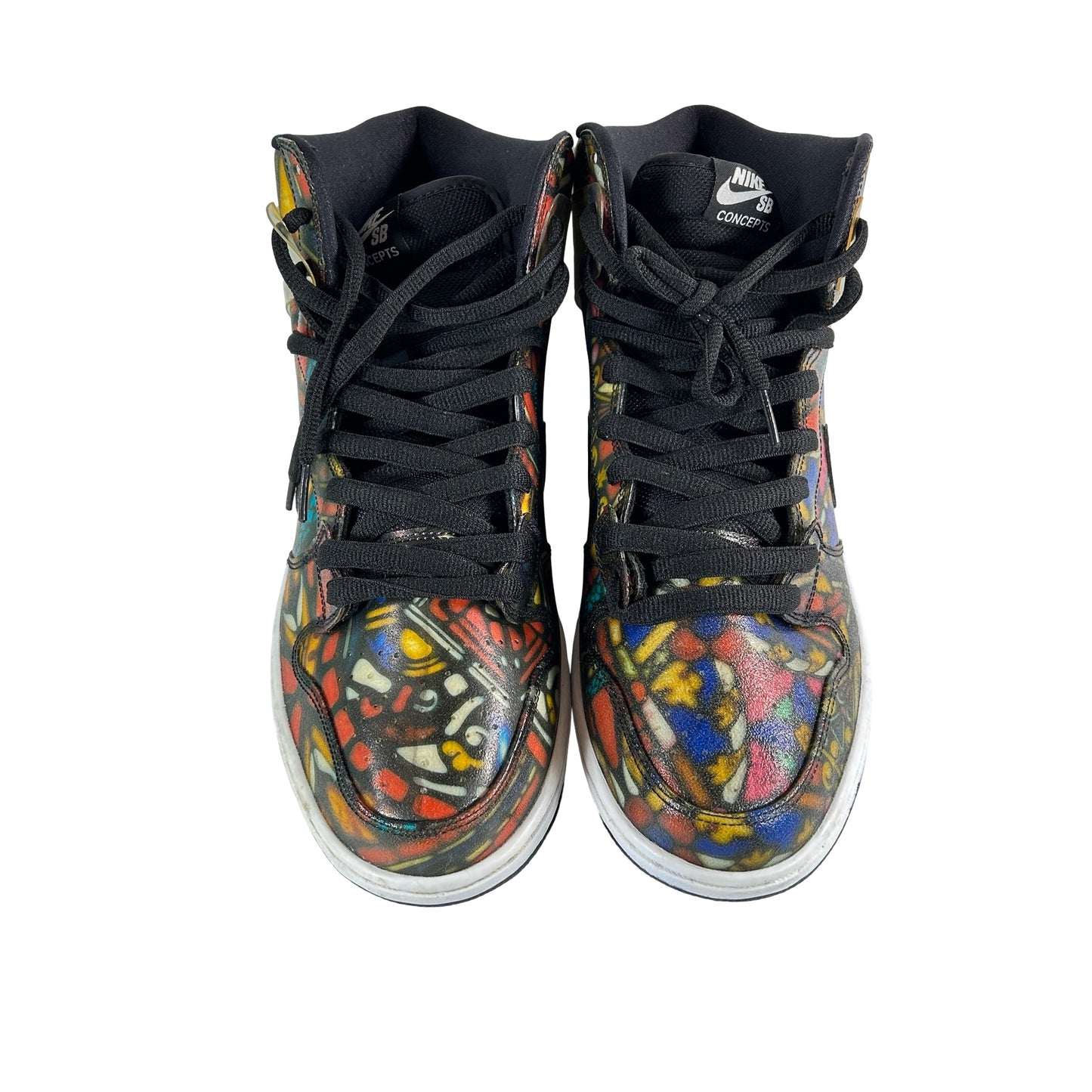 313171 606 Nike SB Dunk High Concepts Stained Glass [USED] - 12 M (Used) (Replace Box)