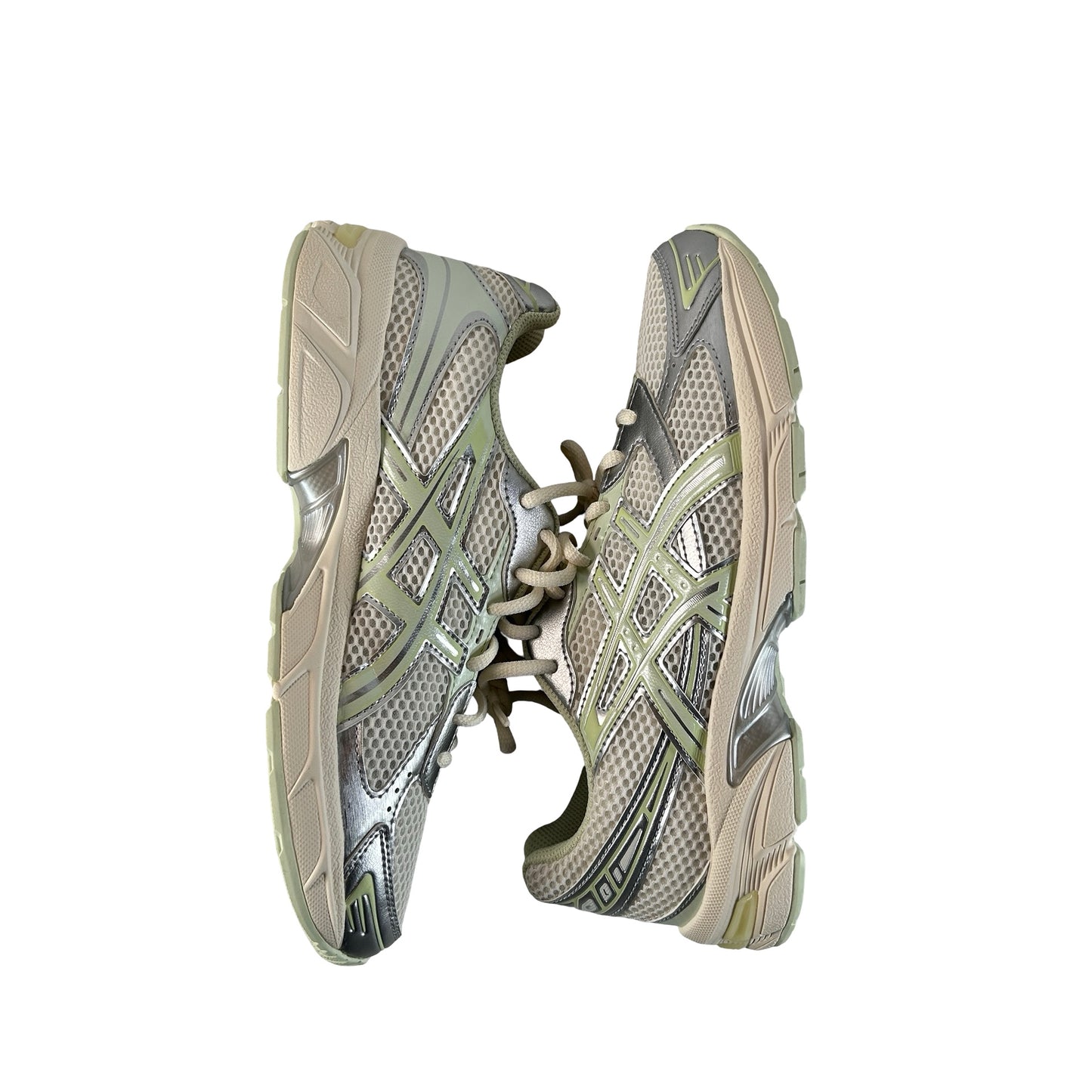 1202A505 101 ASICS Gel-1130 Silver Pack Green (Women's) [USED] - 8.5 W / 7 M (Used)