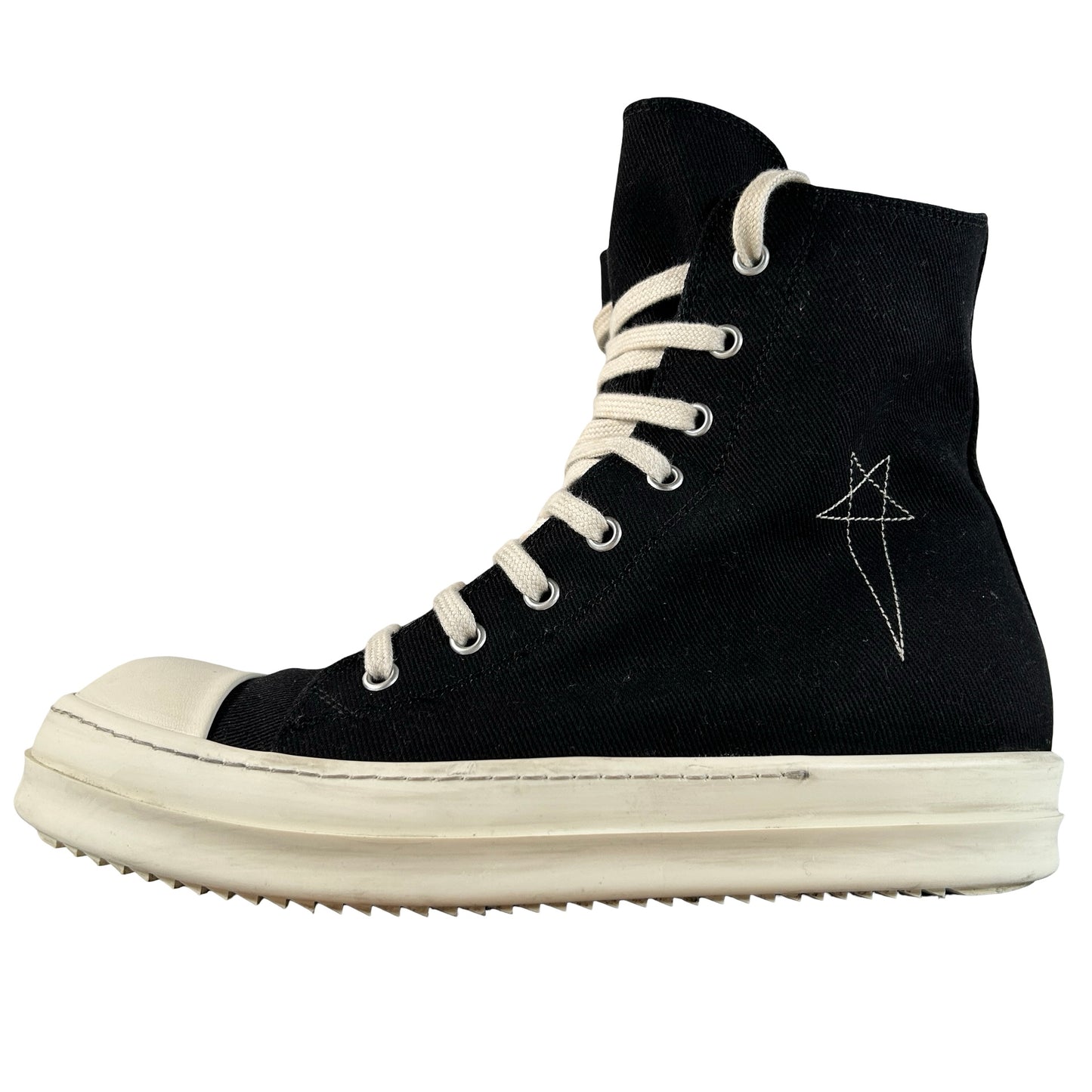 DU02C5800 DOEM9 9811 Rick Owens DRKSHDW Luxor High Black Pearl [USED] - 40 EU / 7 M (Used)