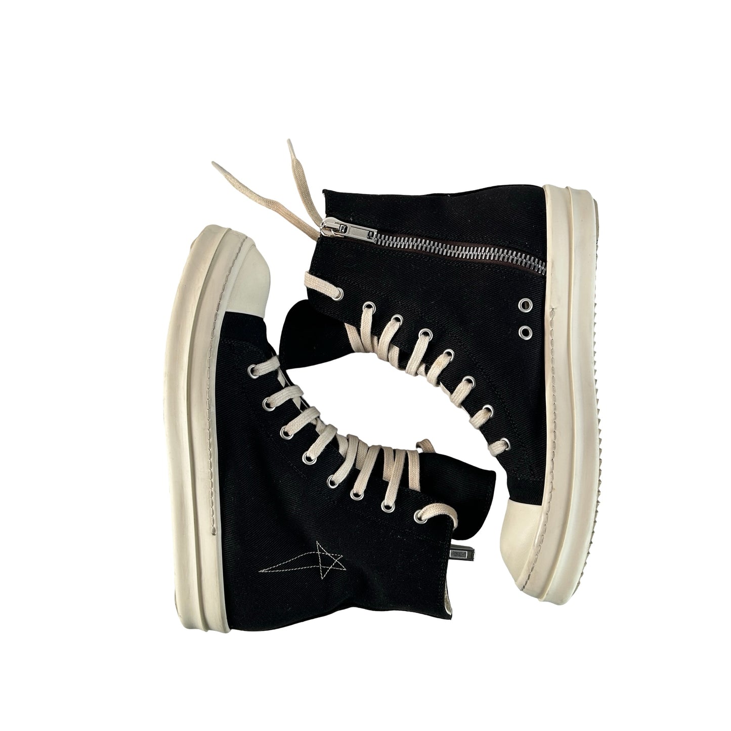 DU02C5800 DOEM9 9811 Rick Owens DRKSHDW Luxor High Black Pearl [USED] - 40 EU / 7 M (Used)