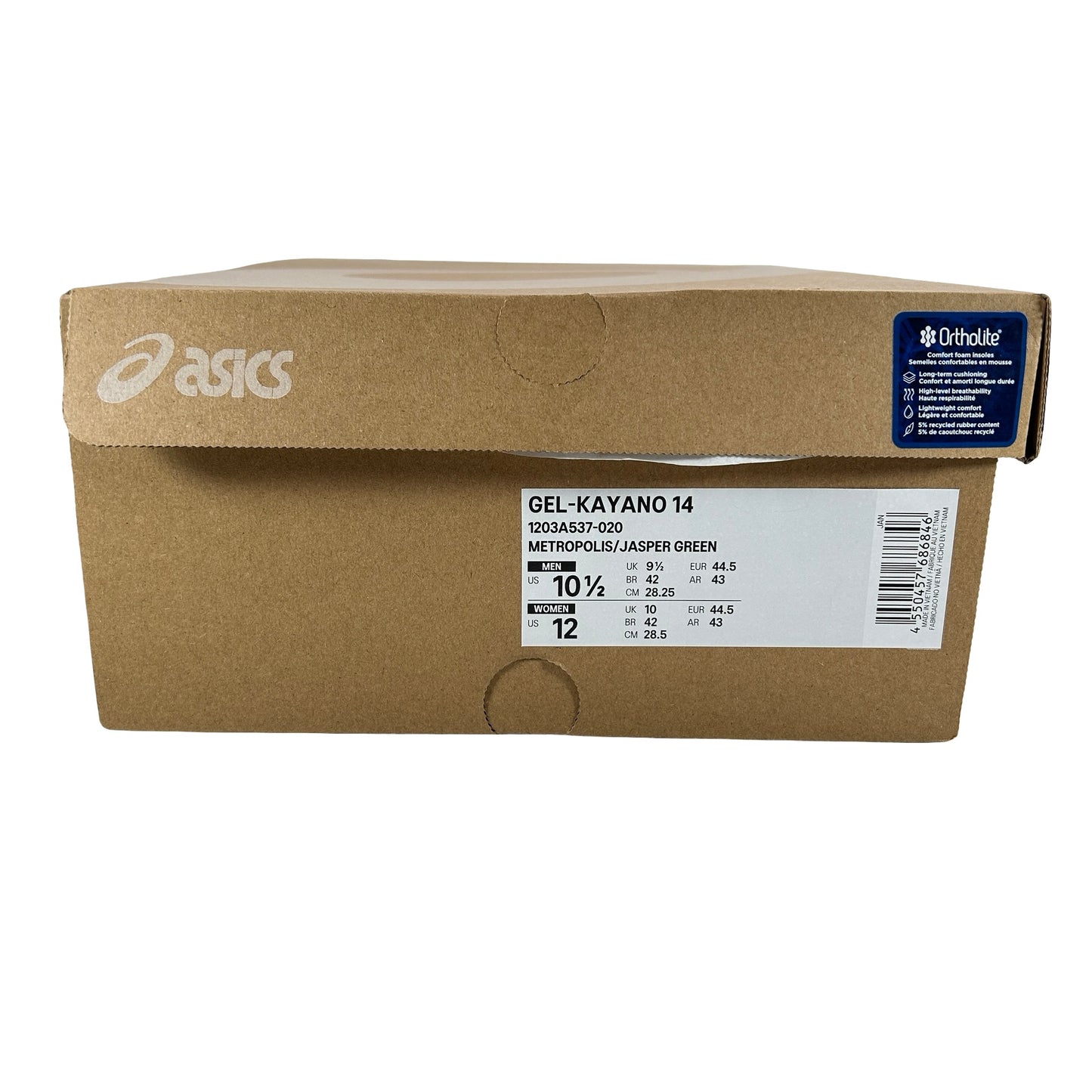 1203A537 020 ASICS Gel-Kayano 14 Metropolis Jasper Green [USED] - 10.5 M (Used)