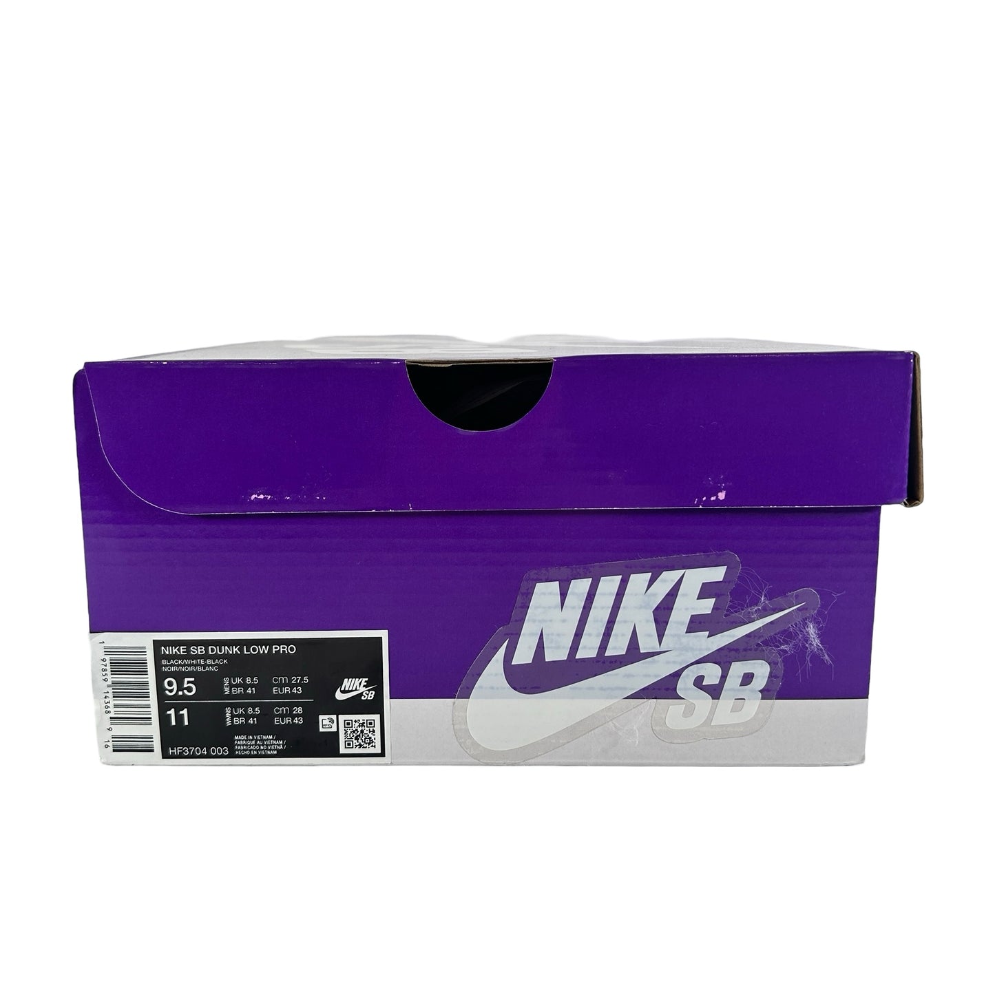 HF3704 003 Nike Dunk Low Pro SB Black White Gum [USED] - 9.5 M (Used)