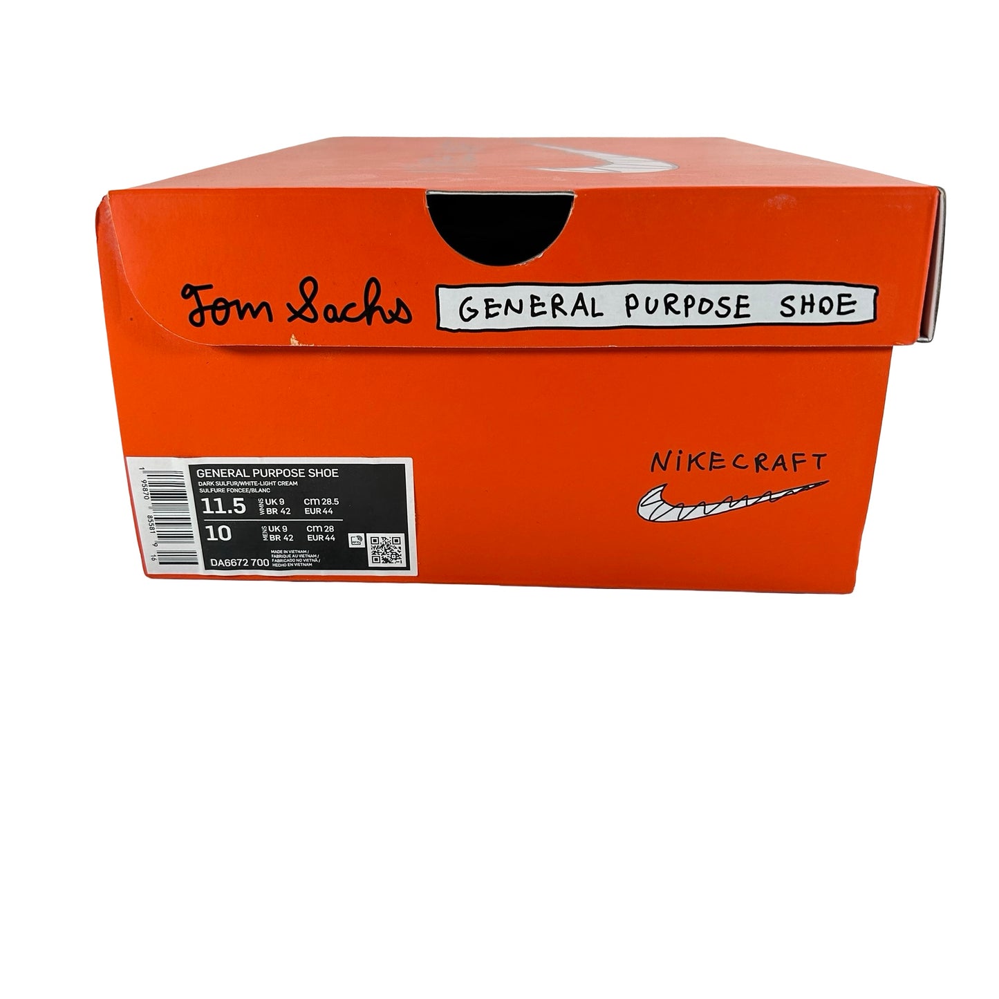 DA6672 700 NikeCraft GPS Tom Sachs Archive Dark Sulfur [USED] - 11.5 W (Used)