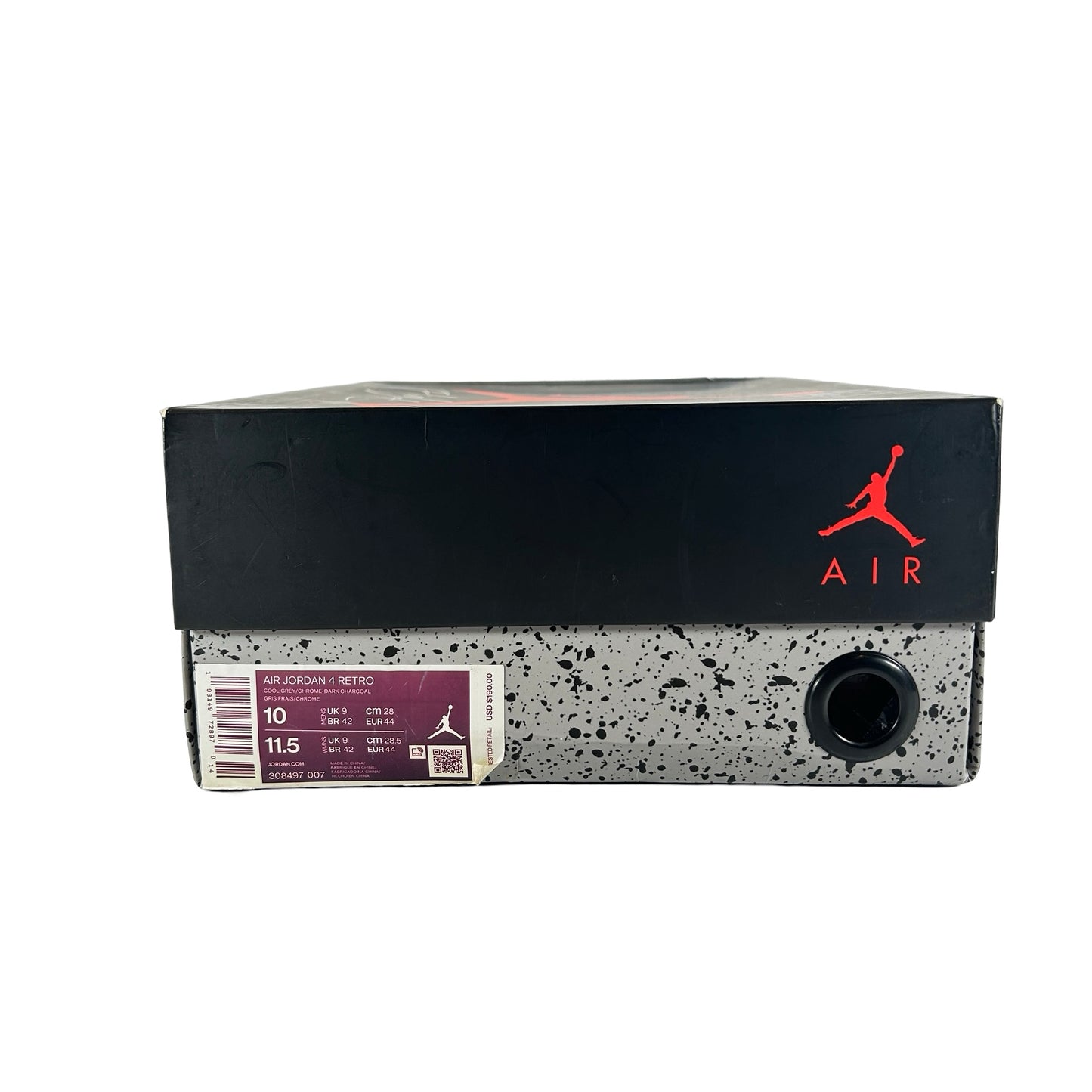 308497 007 Jordan 4 Retro Cool Grey (2019) [USED] - 10 M (Used)