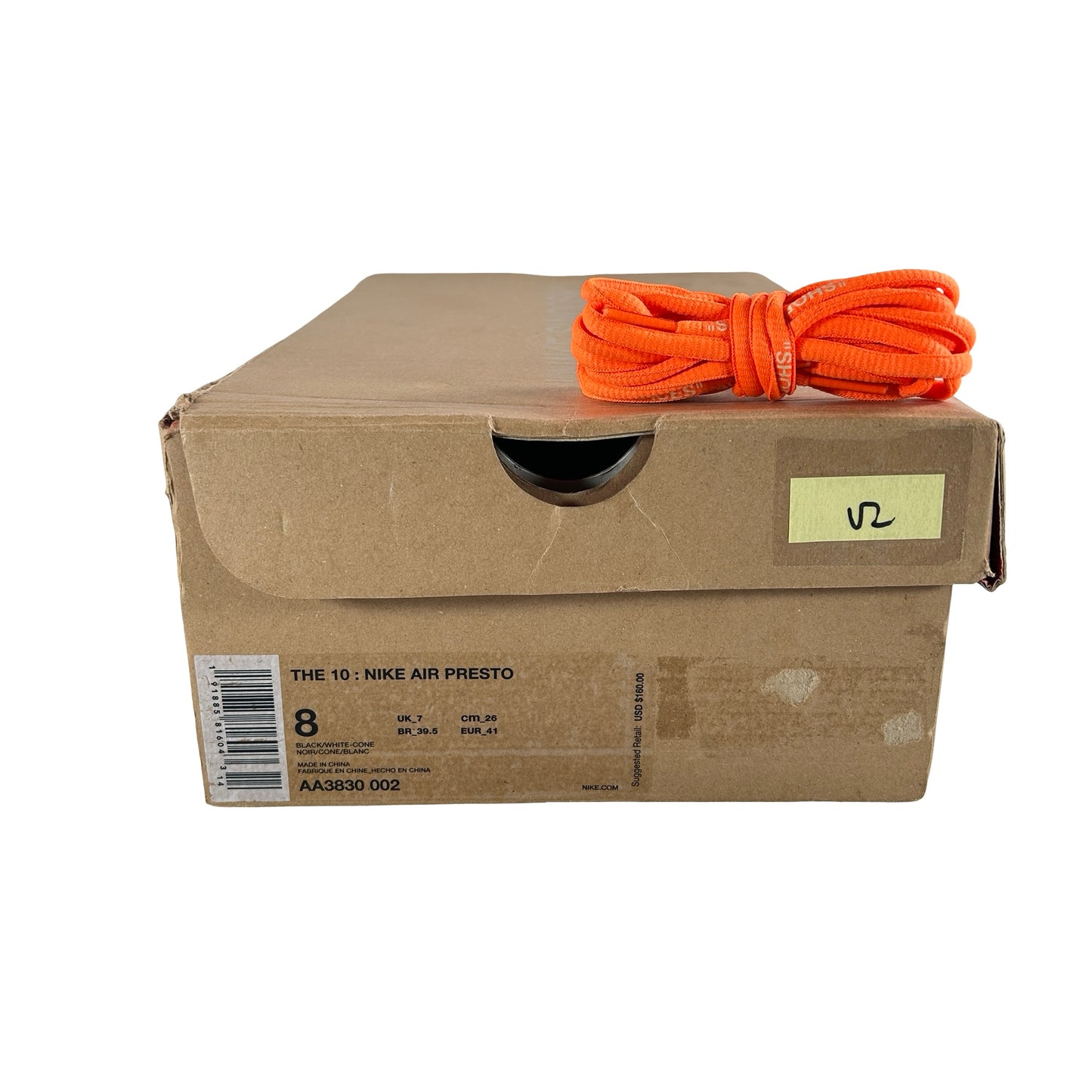 AA3830 002 Nike Air Presto Off-White Black [USED] - 8 M (Used2)