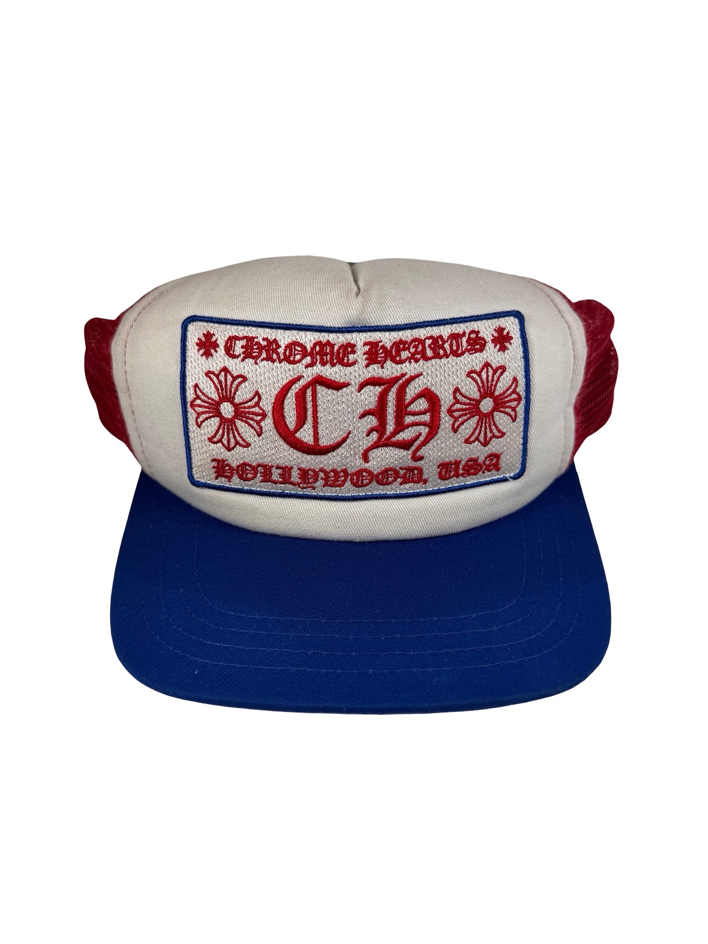 Chrome Hearts Trucker Hat Blue/Red/White [USED]