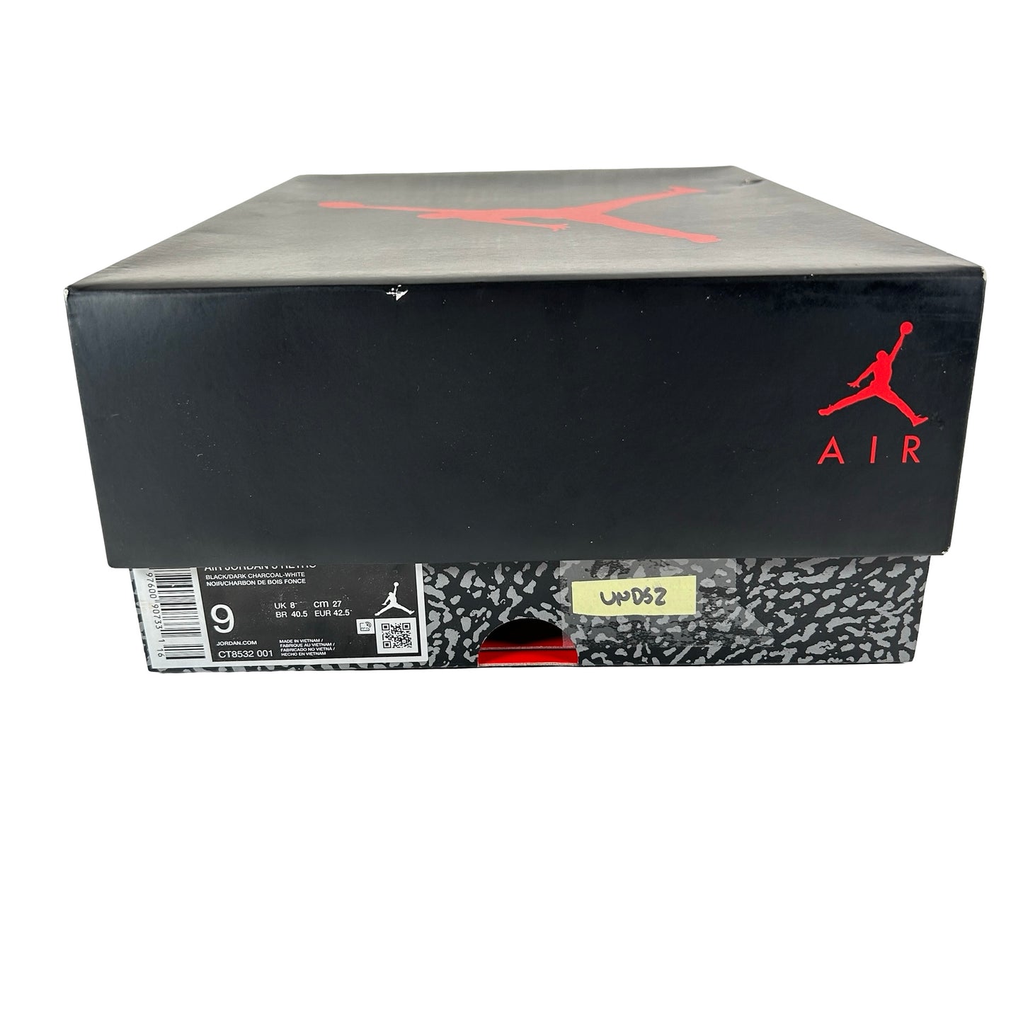 CT8532 001 Jordan 3 Retro Black Cat (2025) [USED] - 9 M (VNDS2)
