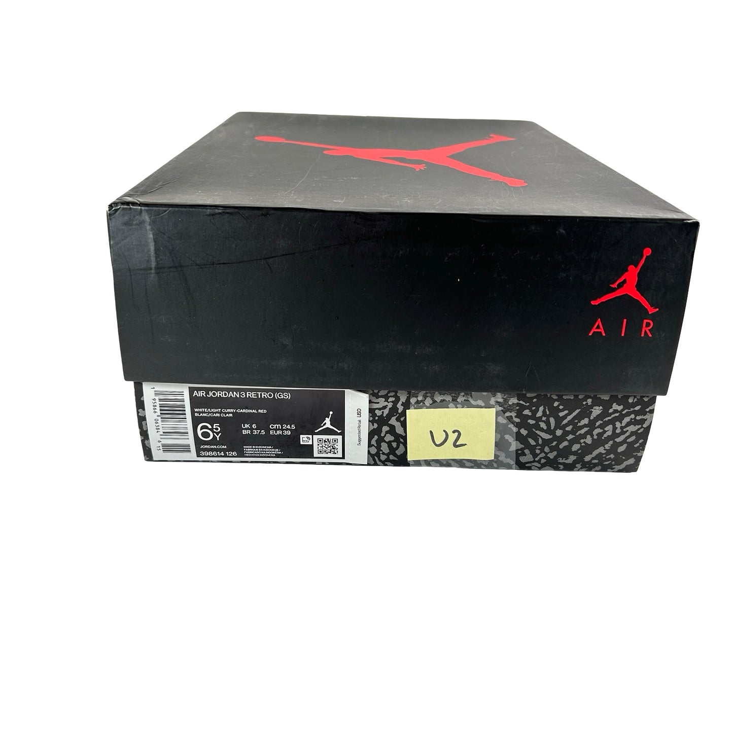 398614 126 Jordan 3 Retro Cardinal (GS) [USED] - 6.5 Y (Used2)