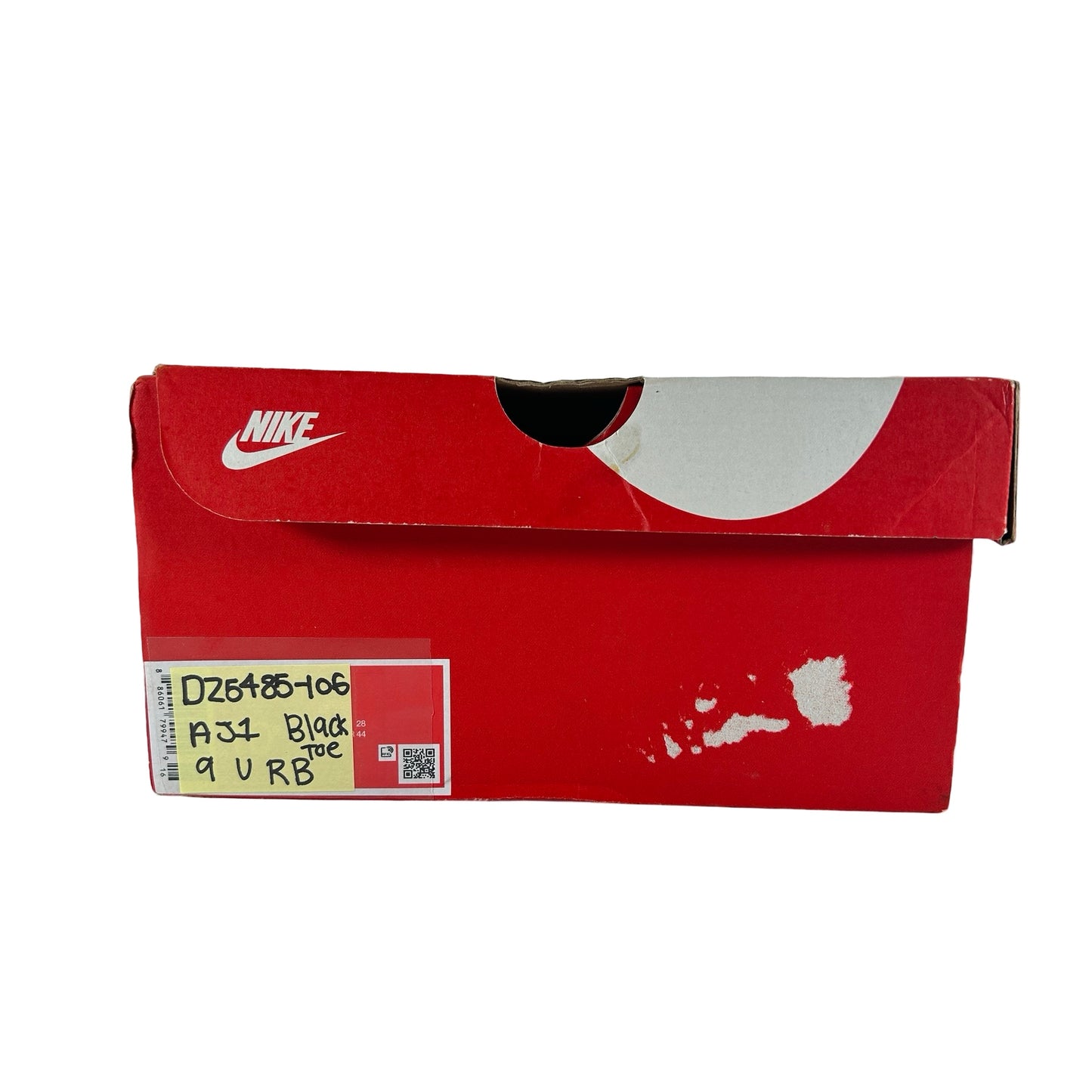 DZ5485 106 Air Jordan 1 High OG Black Toe Reimagined [USED] - 9 M (Used) (Replace Box)