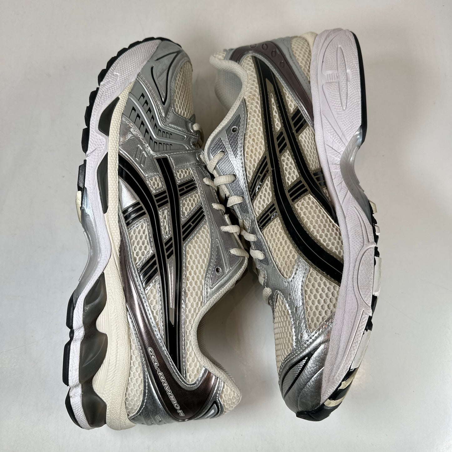 1201A019 108 ASICS Gel-Kayano 14 Cream Black Metallic Plum [USED] - 11.5 M (Used4)