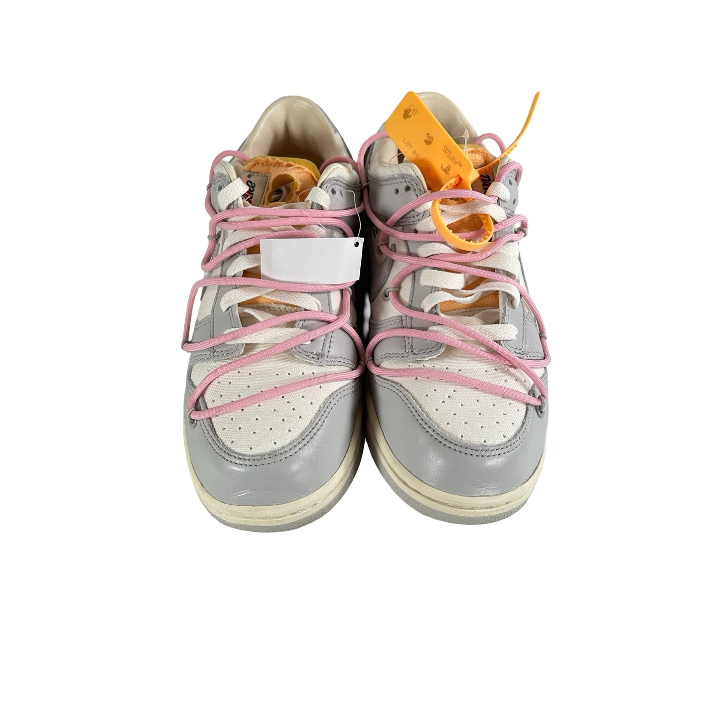 DM1602 109 Nike Dunk Low Off-White Lot 9 [USED] - 9 M (VNDS)