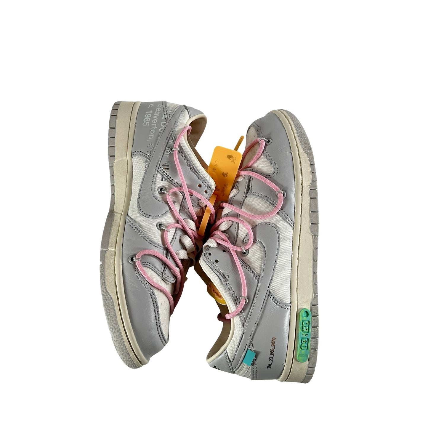 DM1602 109 Nike Dunk Low Off-White Lot 9 [USED] - 9 M (VNDS)