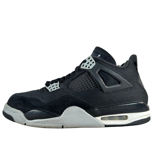 DH7138 006 Jordan 4 Retro SE Black Canvas [USED] - 10 M (Used) (No Box)