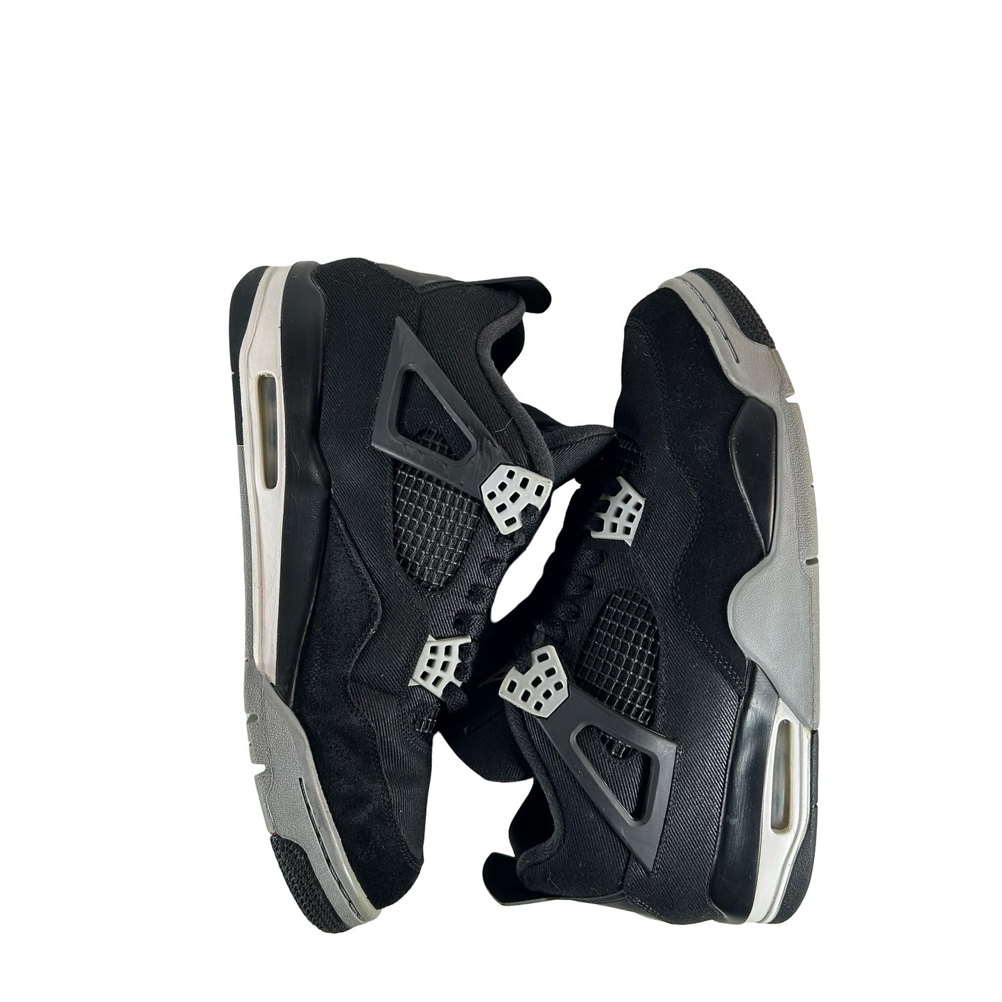 DH7138 006 Jordan 4 Retro SE Black Canvas [USED] - 10 M (Used) (No Box)