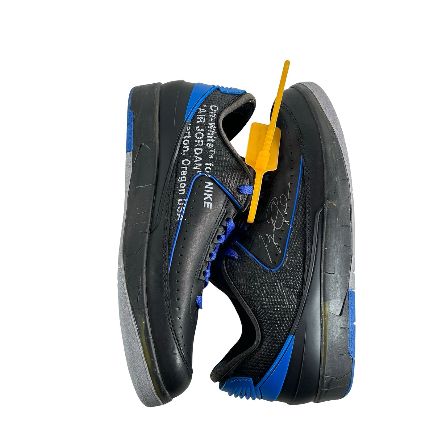DJ4375 004 Jordan 2 Retro Low SP Off-White Black Blue [USED] - 12 M (Used2) (No Insoles)