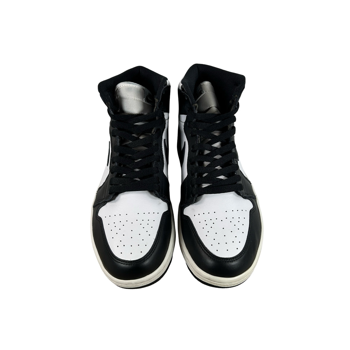 555088 010 Jordan 1 Retro Black White (2014) [USED] - 10.5 M (Used) (No Box)