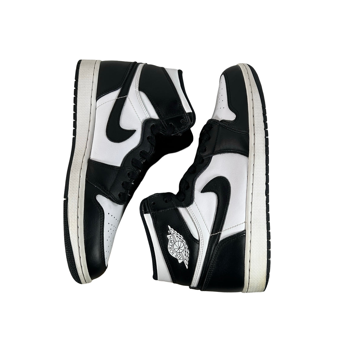 555088 010 Jordan 1 Retro Black White (2014) [USED] - 10.5 M (Used) (No Box)