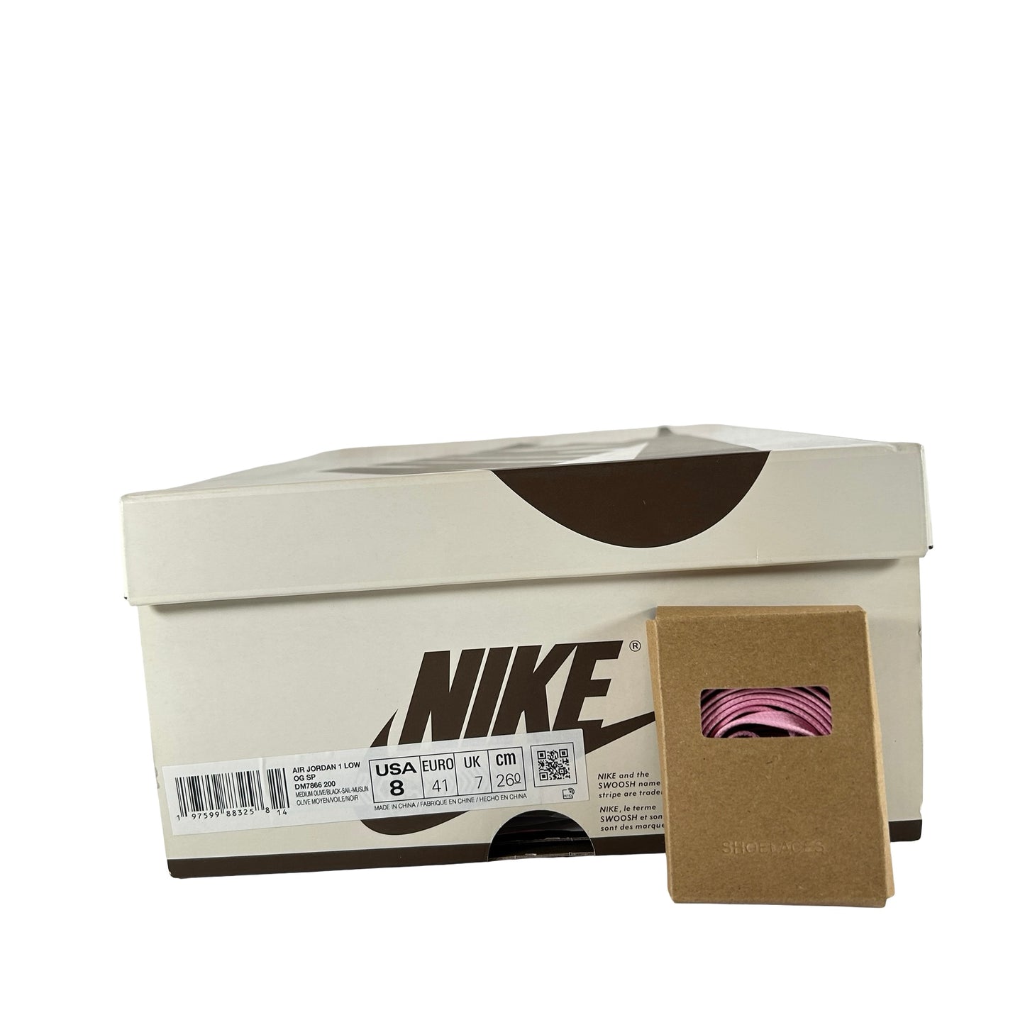 DM7866 200 Jordan 1 Retro Low OG SP Travis Scott Medium Olive [USED] - 8 M (Used)