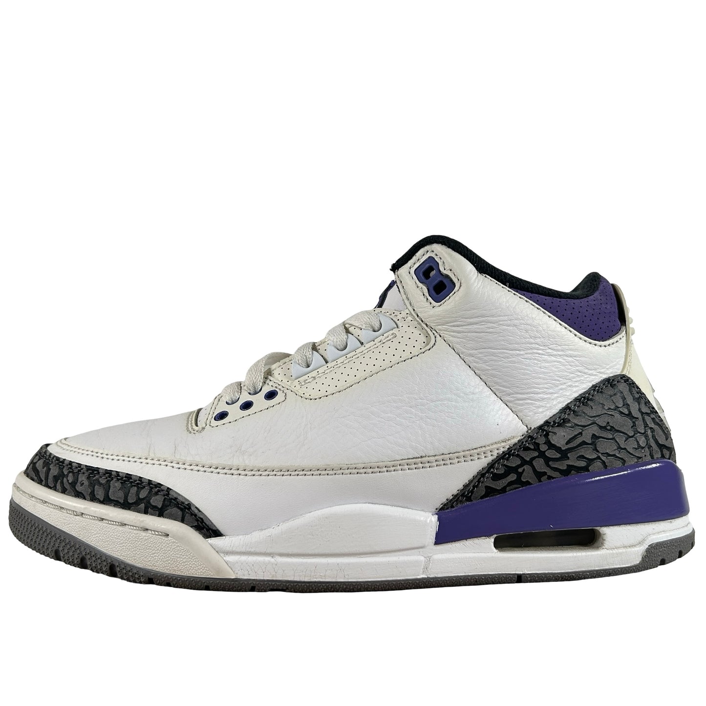CT8532 105 Jordan 3 Retro Dark Iris [USED] - 8.5 M (Used2) (No Box2)