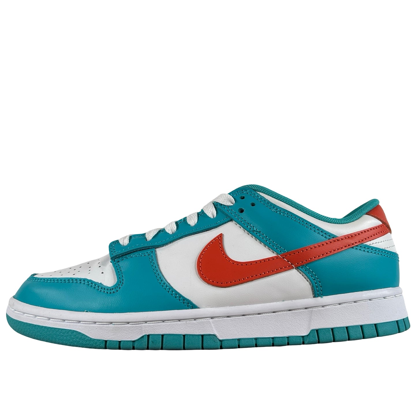 DV0833 102 Nike Dunk Low Miami Dolphins [USED]  - 8 M (Used) (No Box)