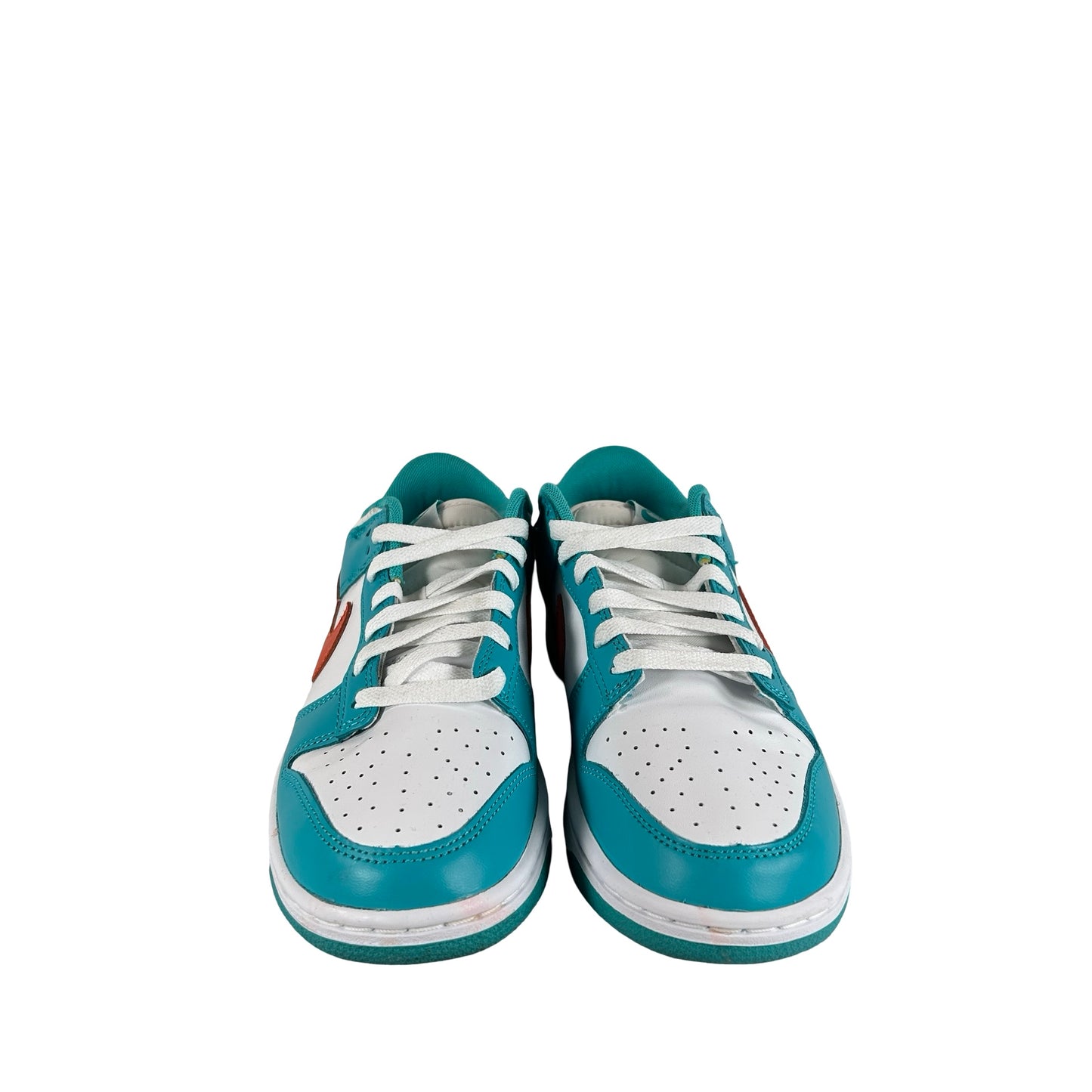 DV0833 102 Nike Dunk Low Miami Dolphins [USED]  - 8 M (Used) (No Box)