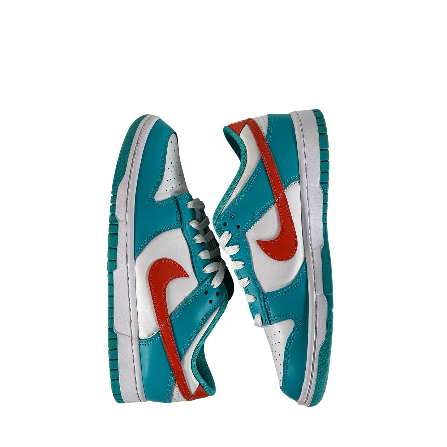 DV0833 102 Nike Dunk Low Miami Dolphins [USED]  - 8 M (Used) (No Box)