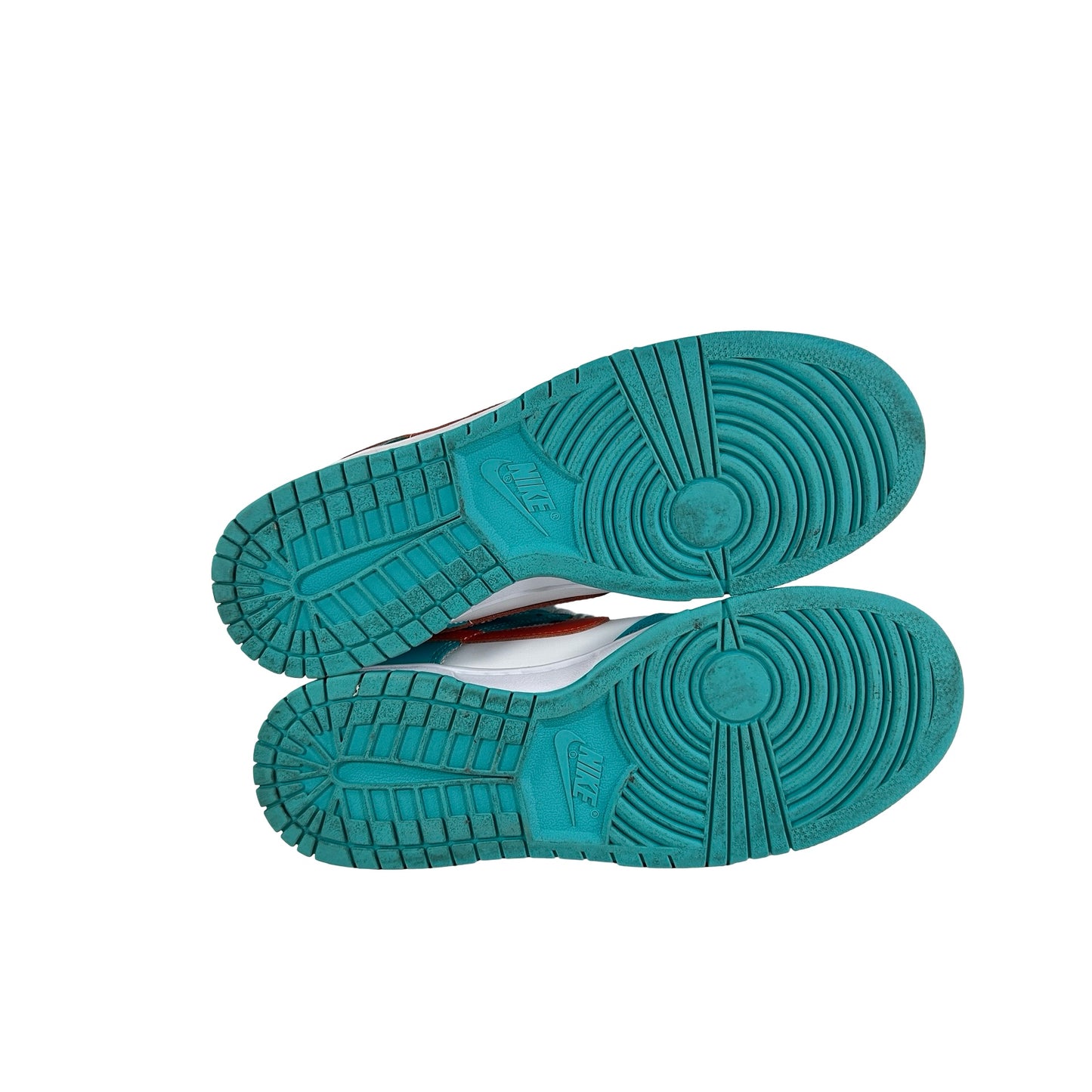 DV0833 102 Nike Dunk Low Miami Dolphins [USED]  - 8 M (Used) (No Box)