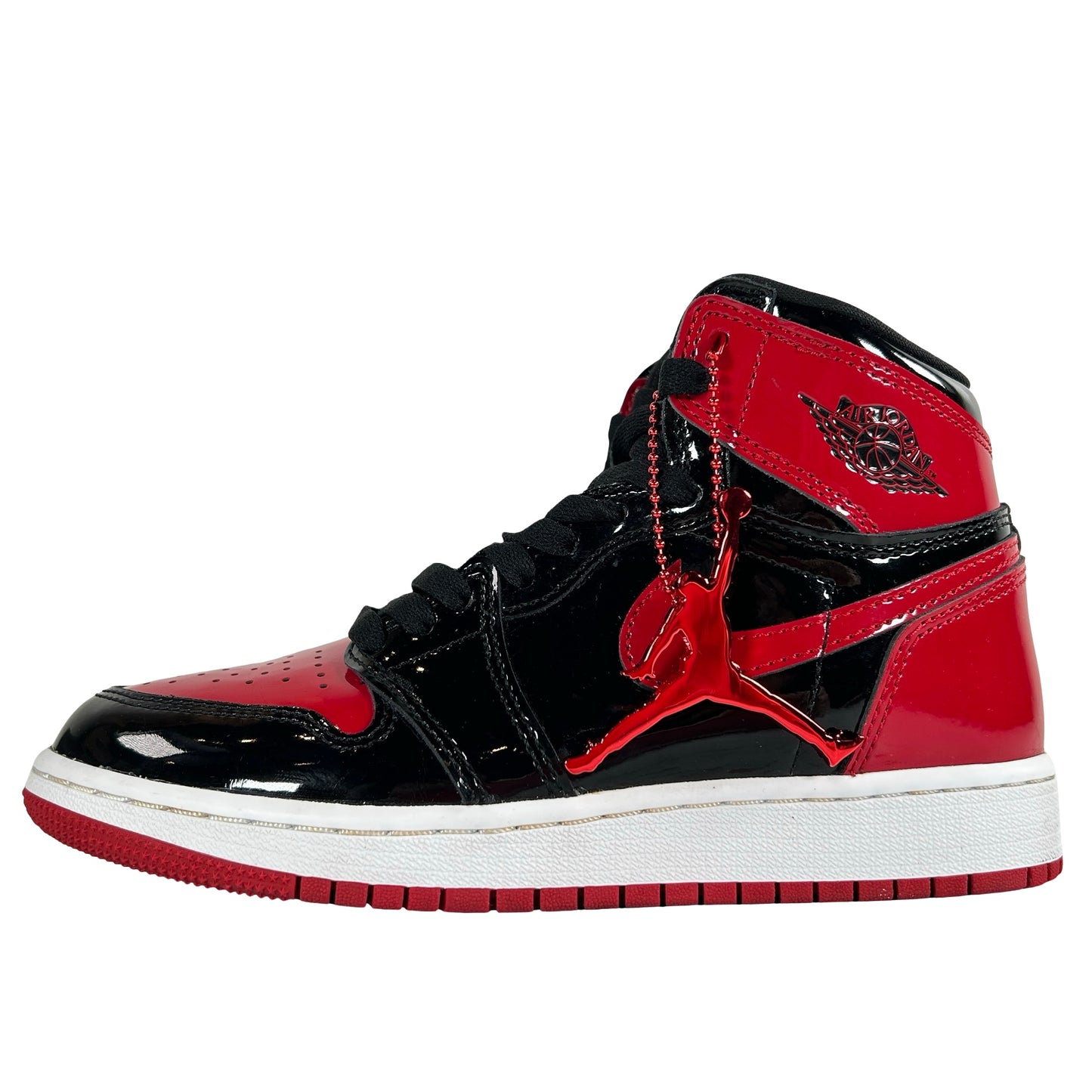 575441 063 Jordan 1 Retro High OG Patent Bred (GS) [USED] - 4 Y (Used2)
