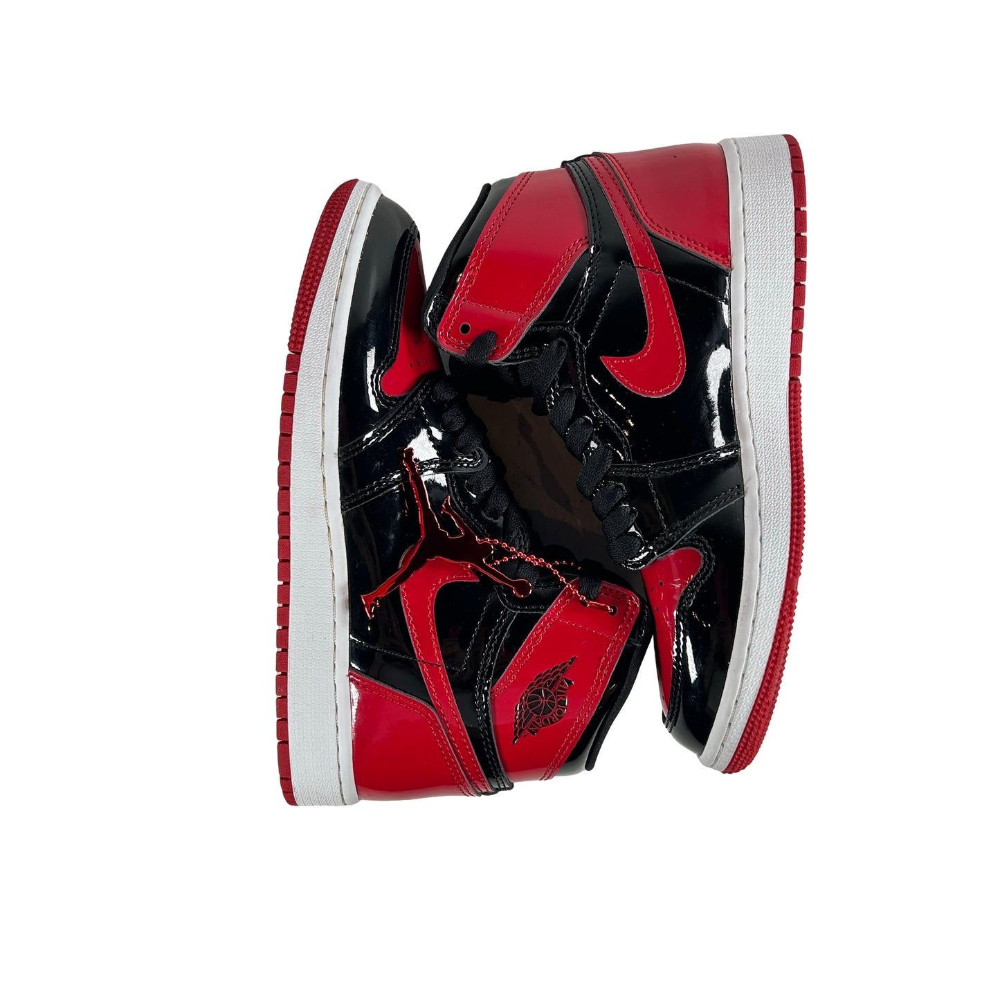 575441 063 Jordan 1 Retro High OG Patent Bred (GS) [USED] - 4 Y (Used2)