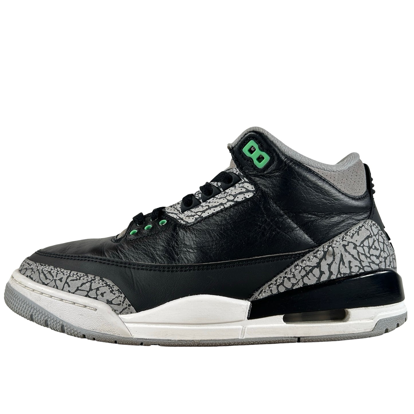 CT8532 031 Jordan 3 Retro Green Glow [USED] - 8.5 M (Used) (No Box)