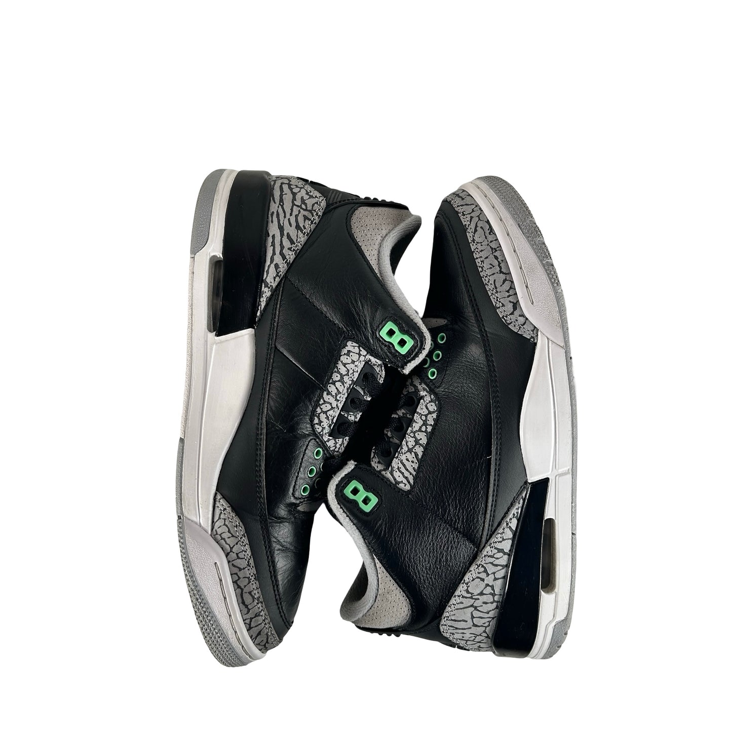 CT8532 031 Jordan 3 Retro Green Glow [USED] - 8.5 M (Used) (No Box)