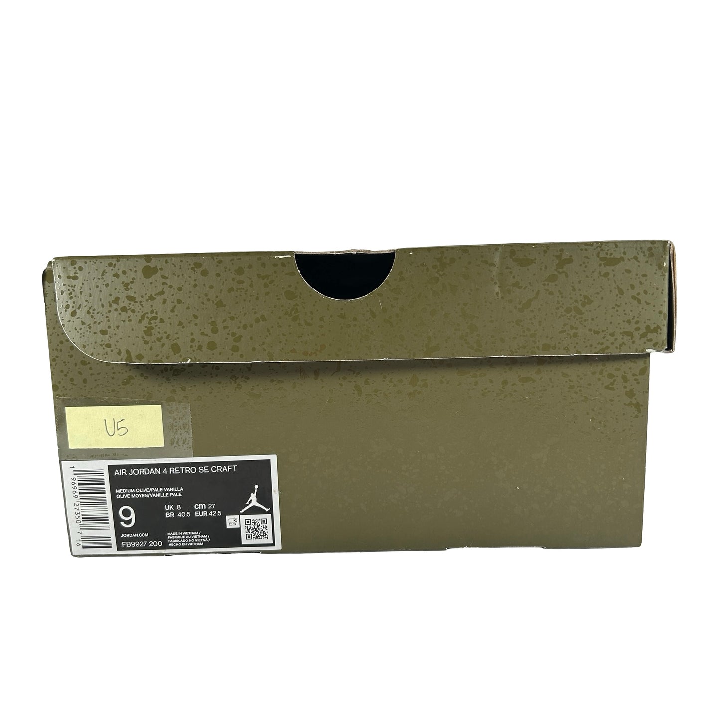 FB9927 200 Air Jordan 4 Craft Medium Olive [USED] - 9 M (Used5)