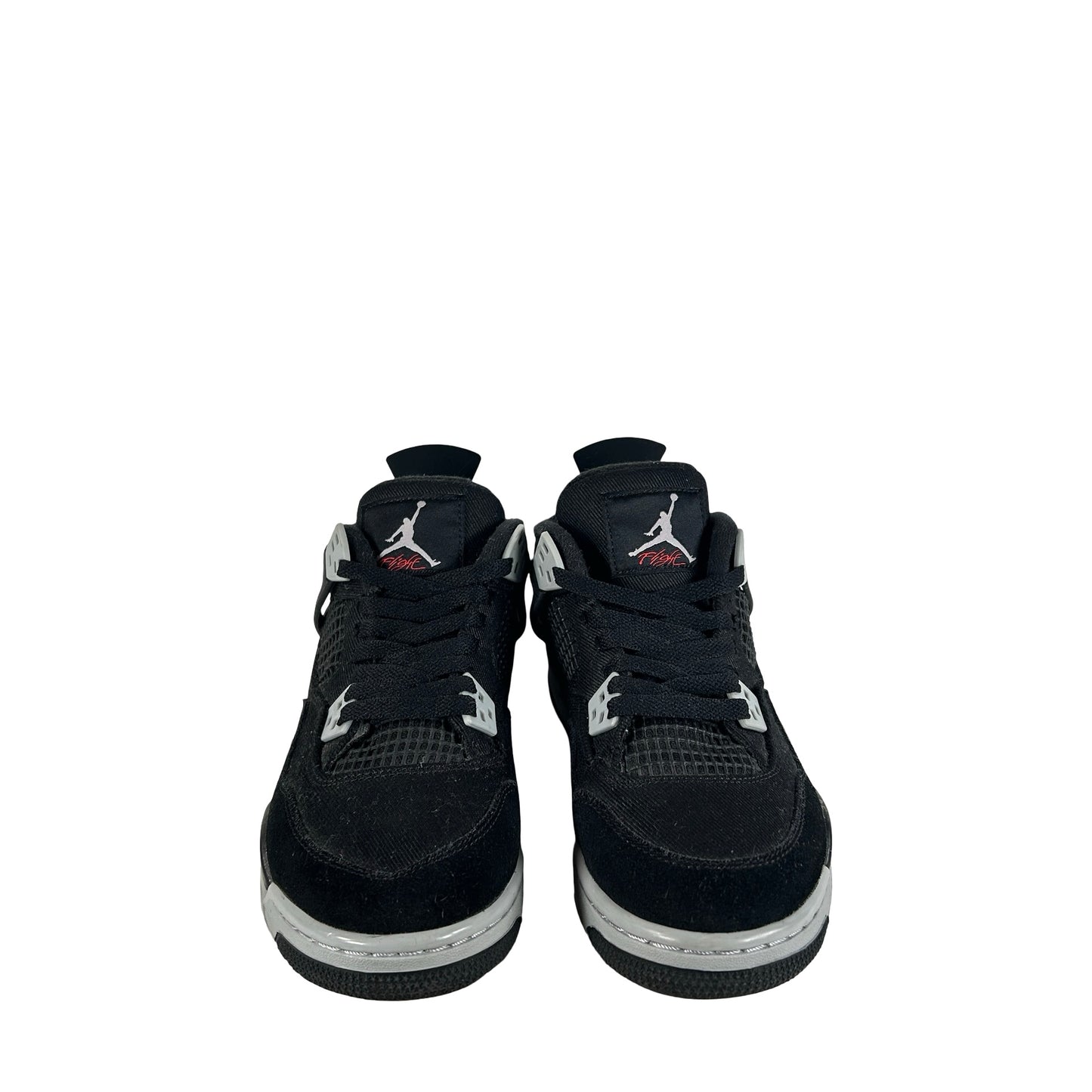 DV0553 006 Jordan 4 Retro Black Canvas GS [USED] - 6 Y (Used)