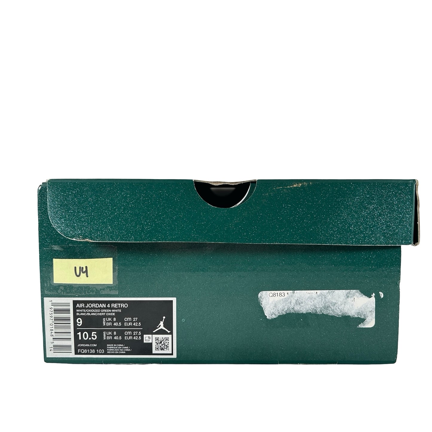 FQ8138 103 Jordan 4 Retro Oxidized Green [USED] - 9 M (Used4)