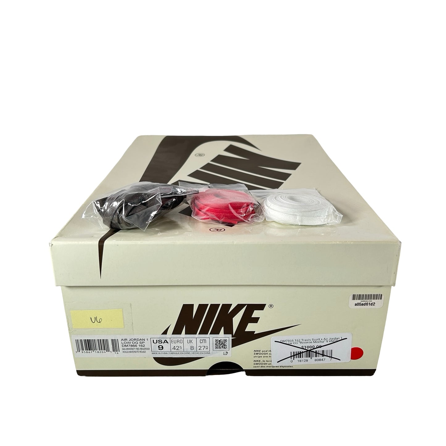 DM7866 162 Jordan 1 Retro Low OG SP Travis Scott Reverse Mocha [USED] - 9 M (Used6)