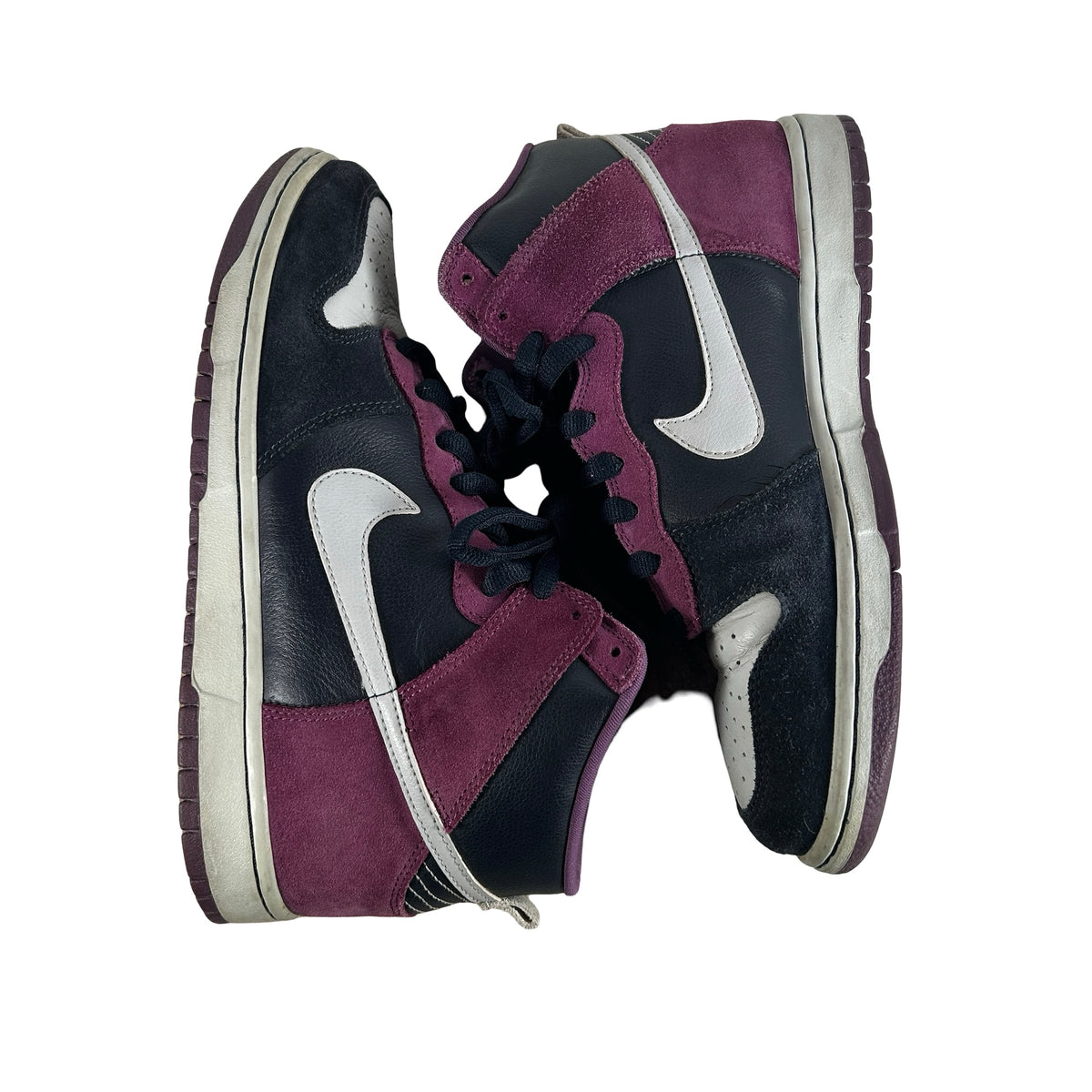 305050 401 Nike SB Dunk High Dark Obsidian Metallic Platinum [USED] - 9 M (Used)