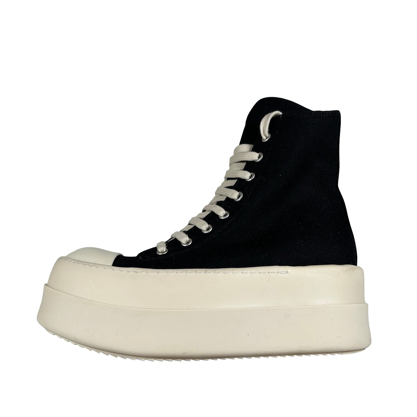 DS02C5831 DO 911 Rick Owens DRKSHDW Mega Bumper Sneaks Black White (Women's) [USED] - 37 EU (Used)