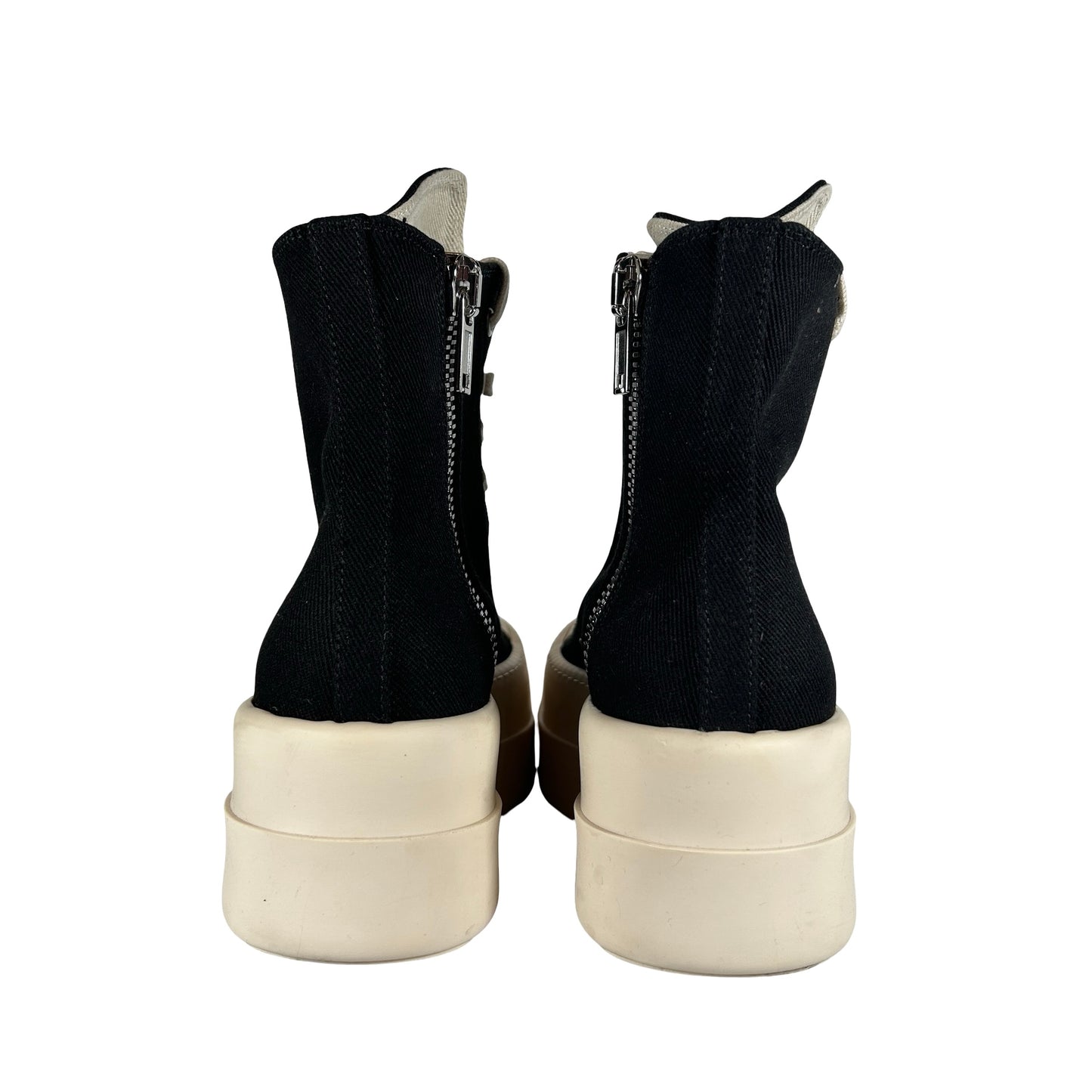 DS02C5831 DO 911 Rick Owens DRKSHDW Mega Bumper Sneaks Black White (Women's) [USED] - 37 EU (Used)
